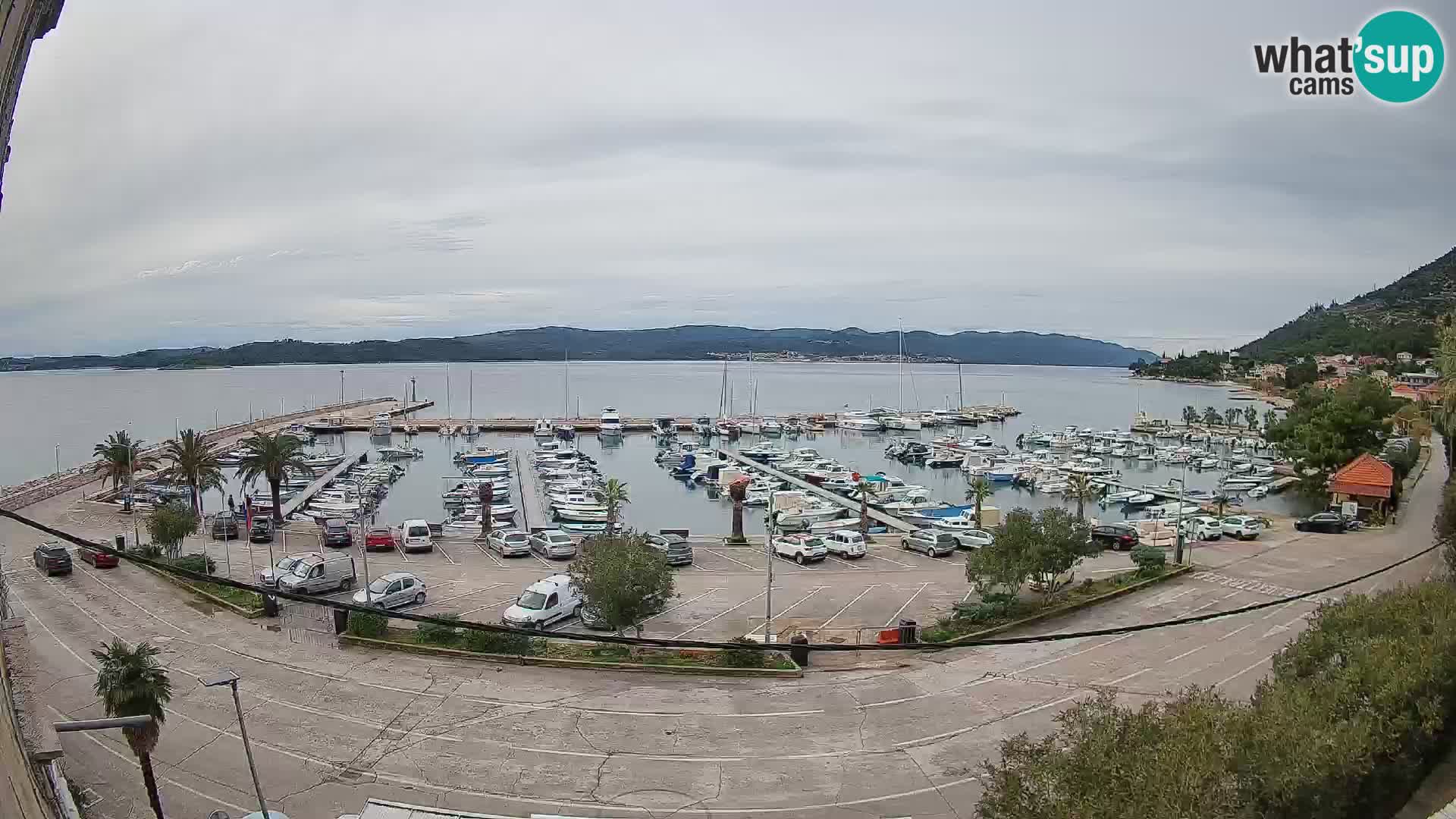 Webcam Orebić Riva – Ferry a Korčula en vivo