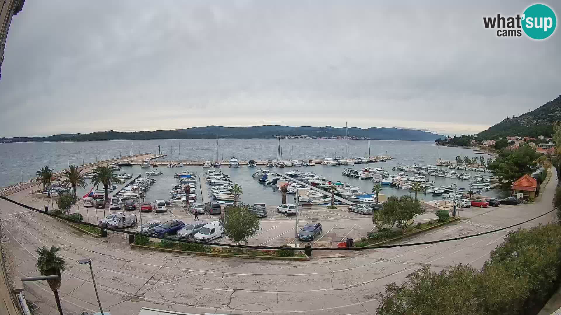 Webcam Orebić Uferpromenade – Fähre nach Korčula Live