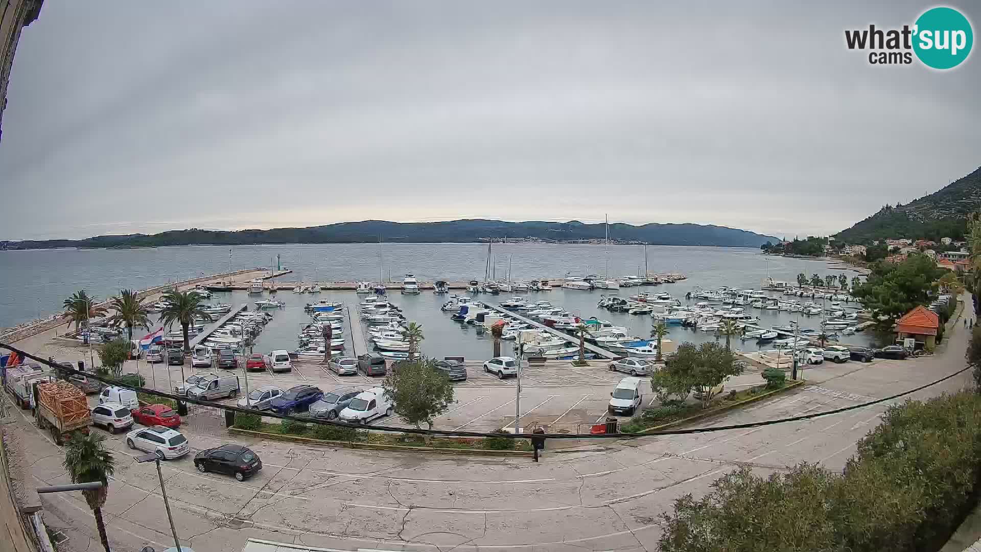 Webcam Orebić Riva – Ferry a Korčula en vivo
