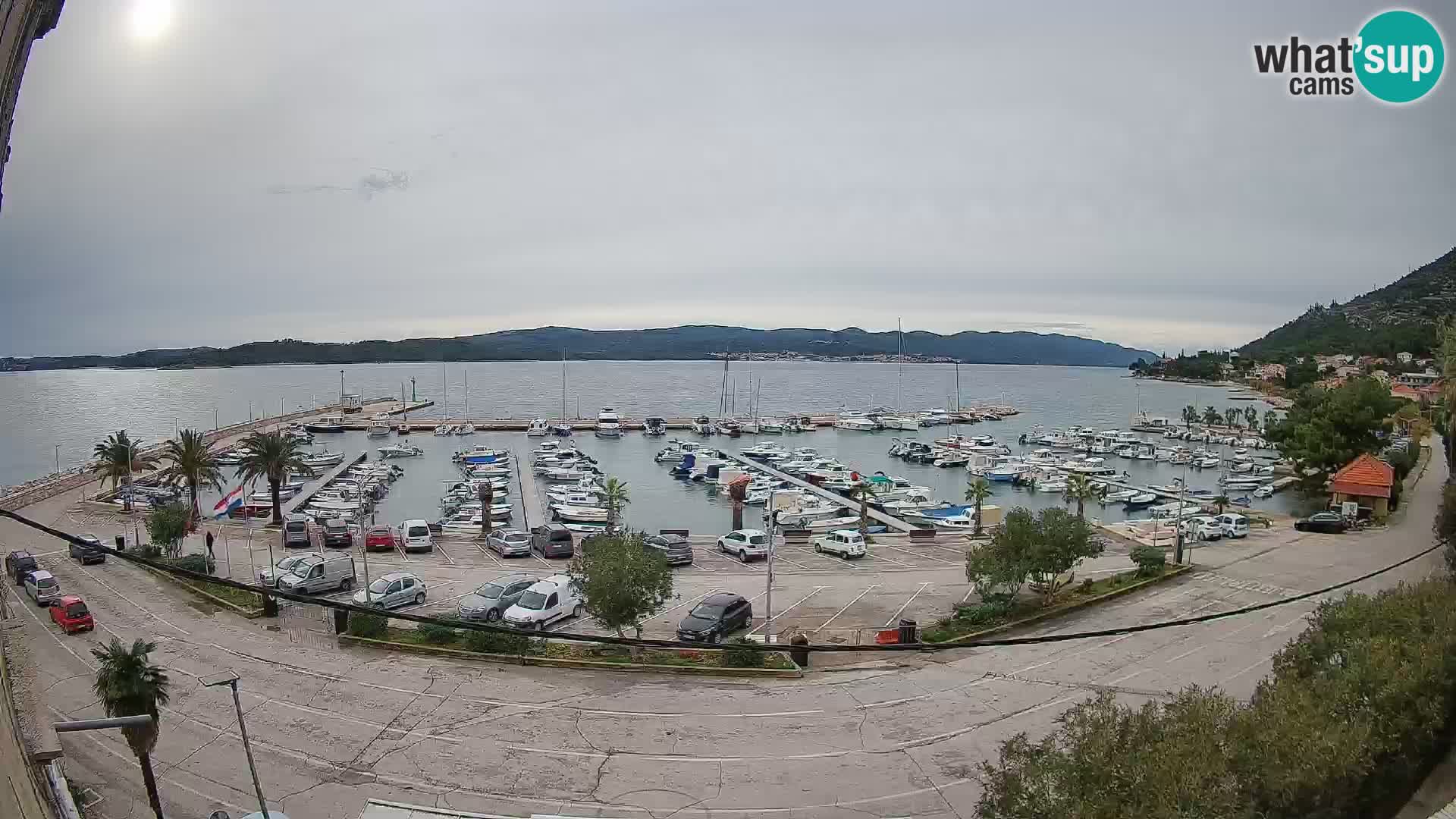 Webcam Orebić Riva – Ferry to Korčula Live