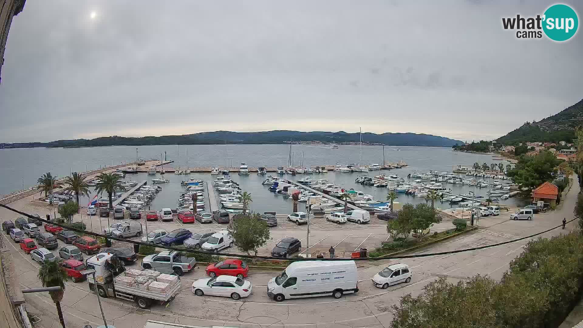Webcam Orebić Riva – Ferry a Korčula en vivo