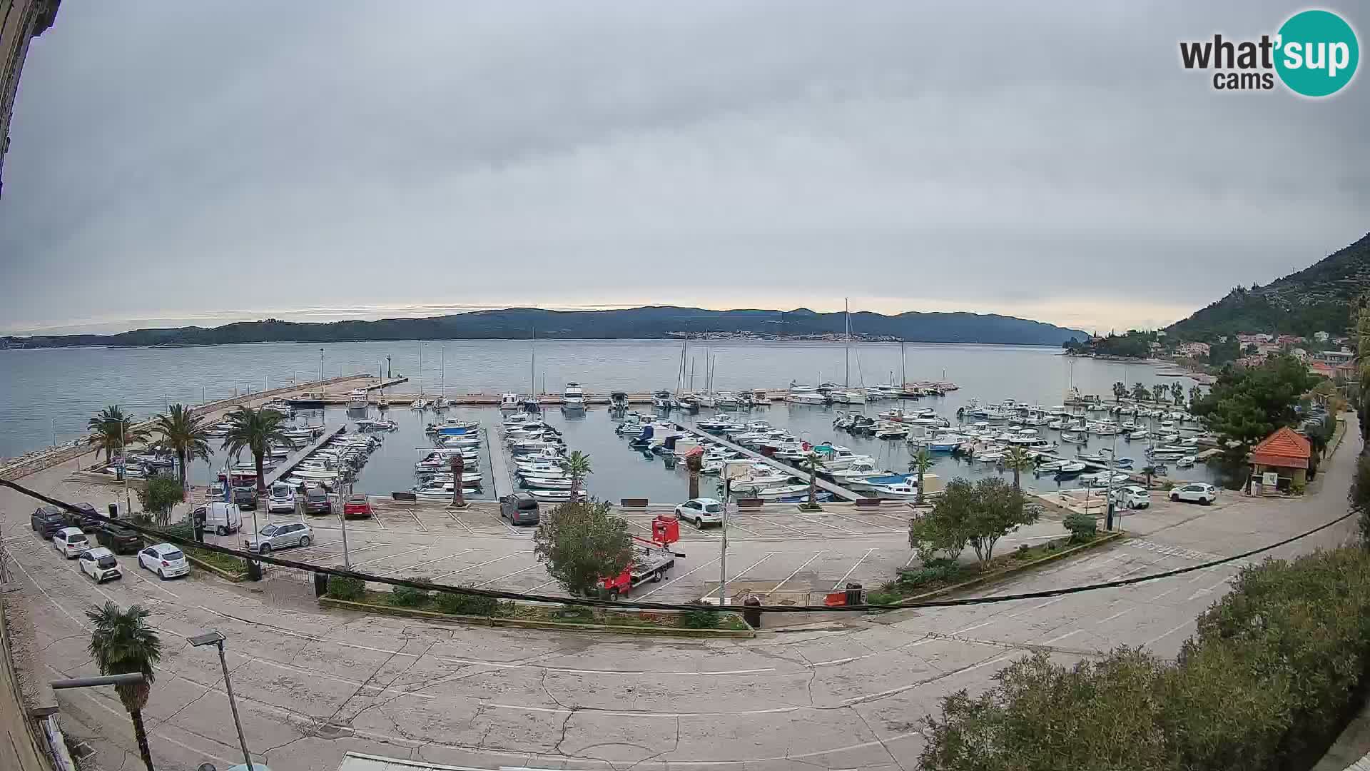 Webcam Orebić Riva – Ferry a Korčula en vivo