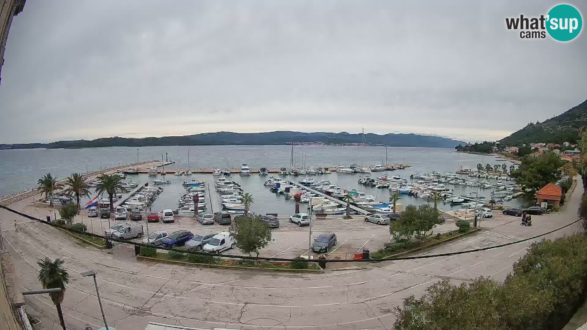 Webcam Orebić Riva – Ferry to Korčula Live