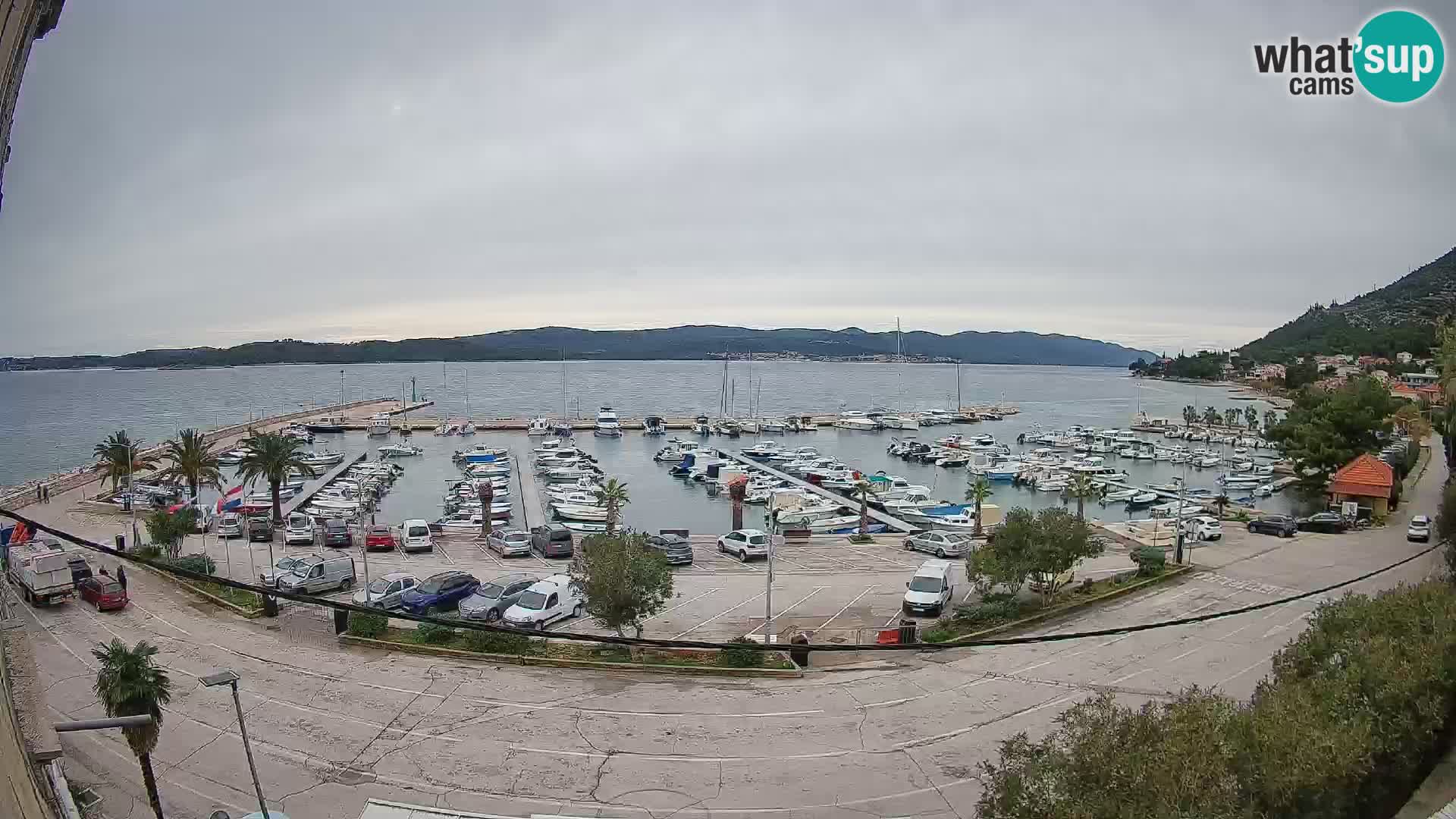Webcam Orebić Riva – Ferry a Korčula en vivo