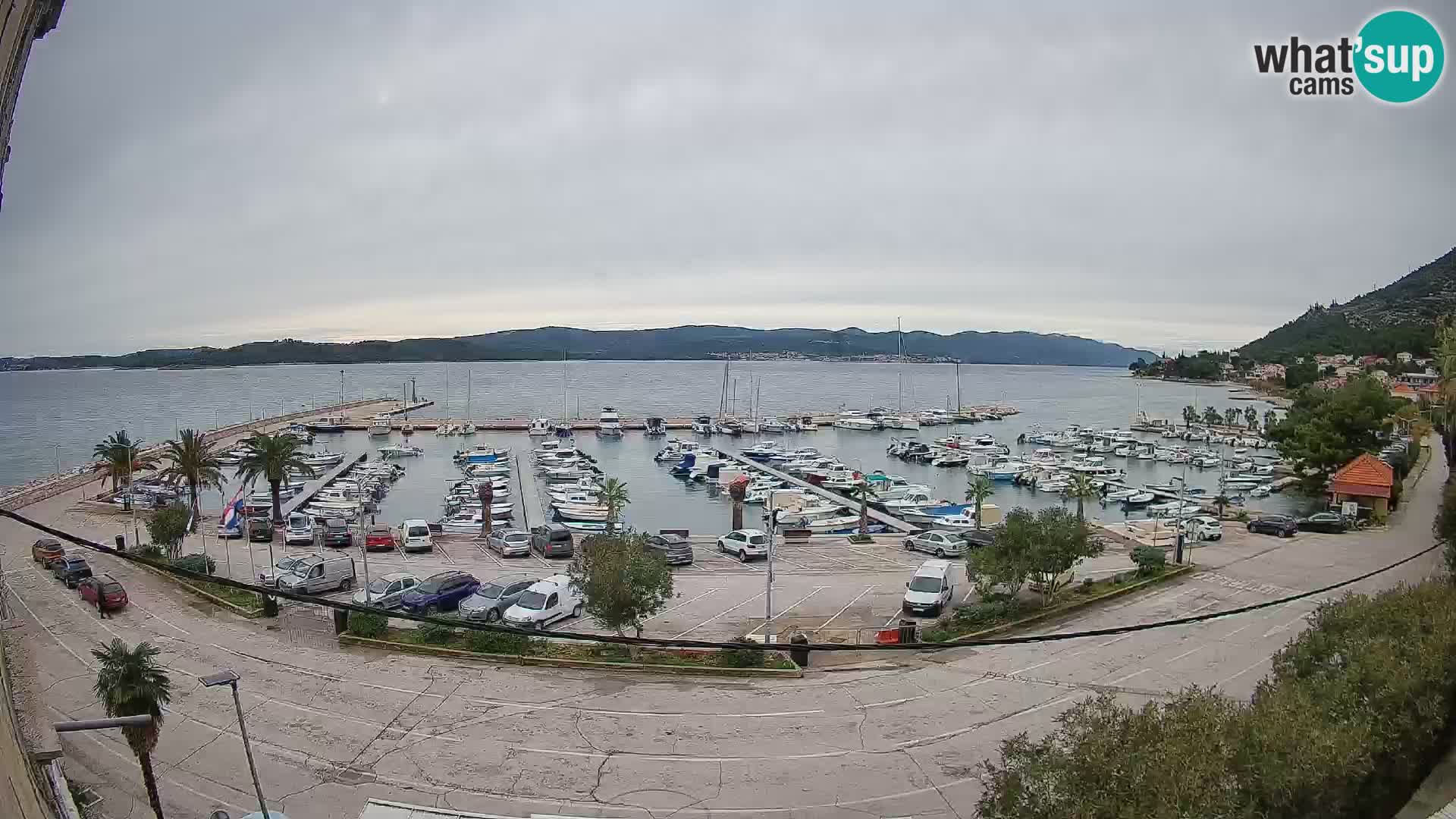 Spletna kamera Orebić Riva – Trajekt za Korčulo v živo