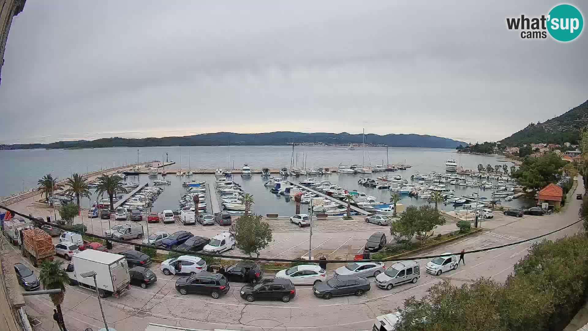 Webcam Orebić Riva – Ferry to Korčula Live