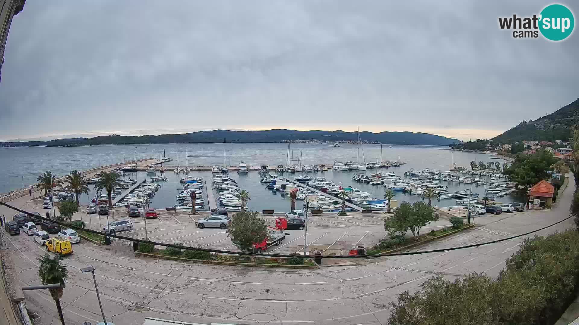 Webcam Orebić Riva – Ferry a Korčula en vivo
