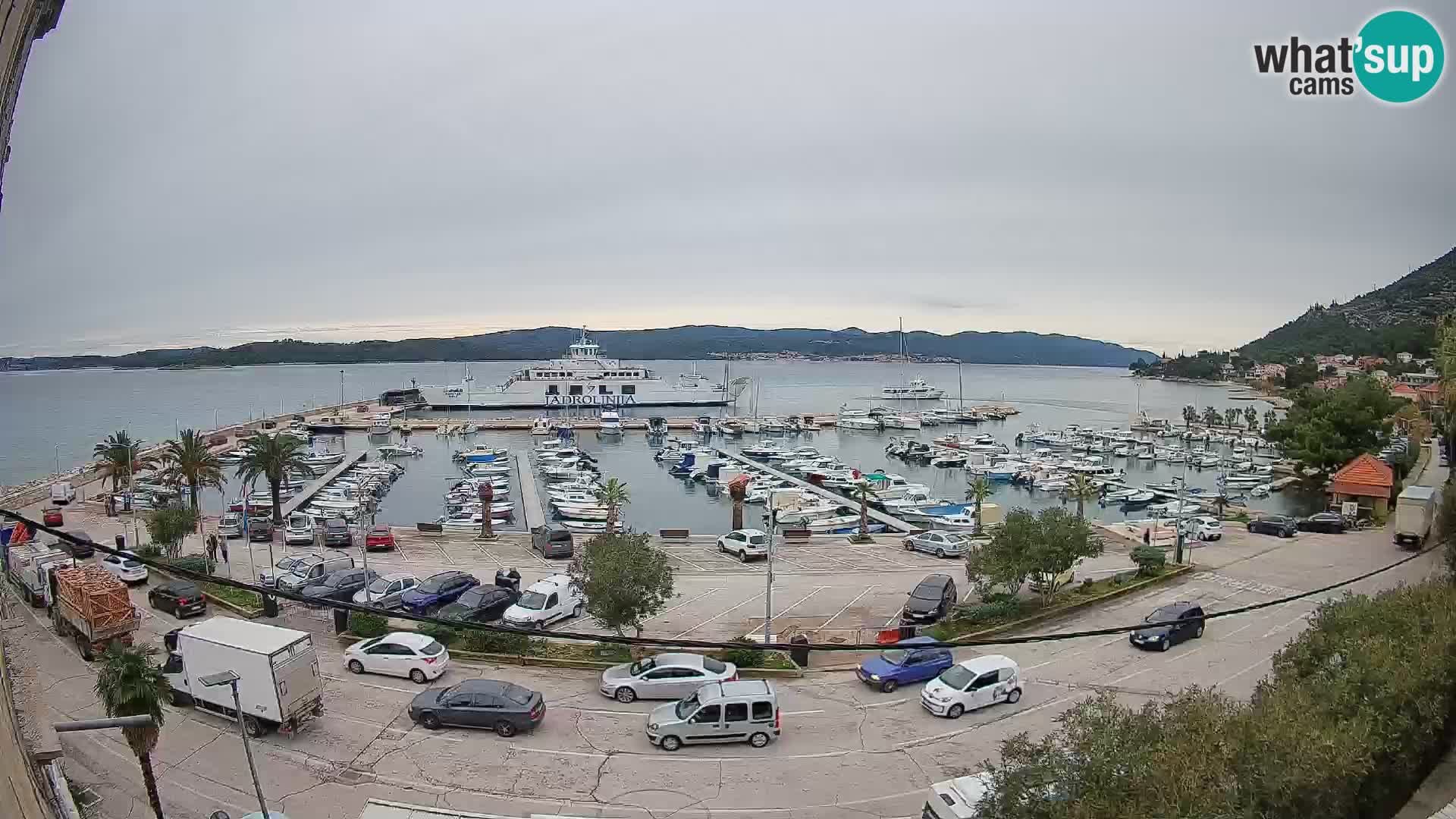 Webcam Orebić Riva – Ferry to Korčula Live