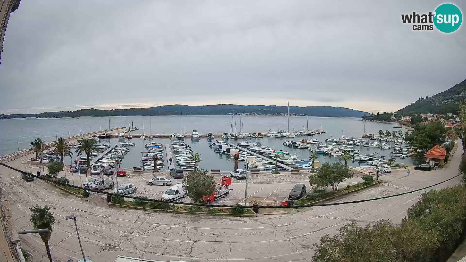 Webcam Orebić Riva – Ferry to Korčula Live