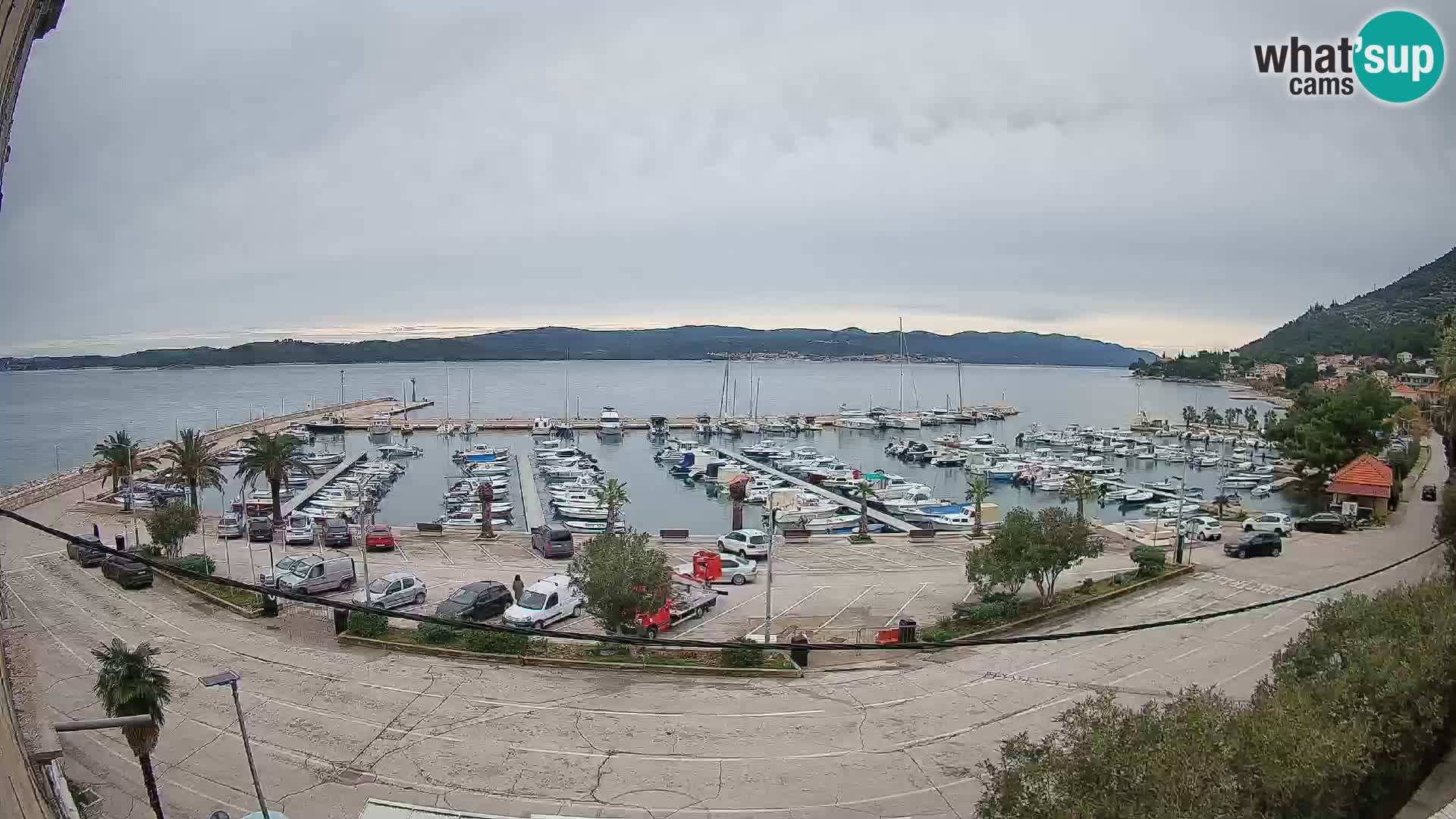 Webcam Orebić Riva – Ferry to Korčula Live
