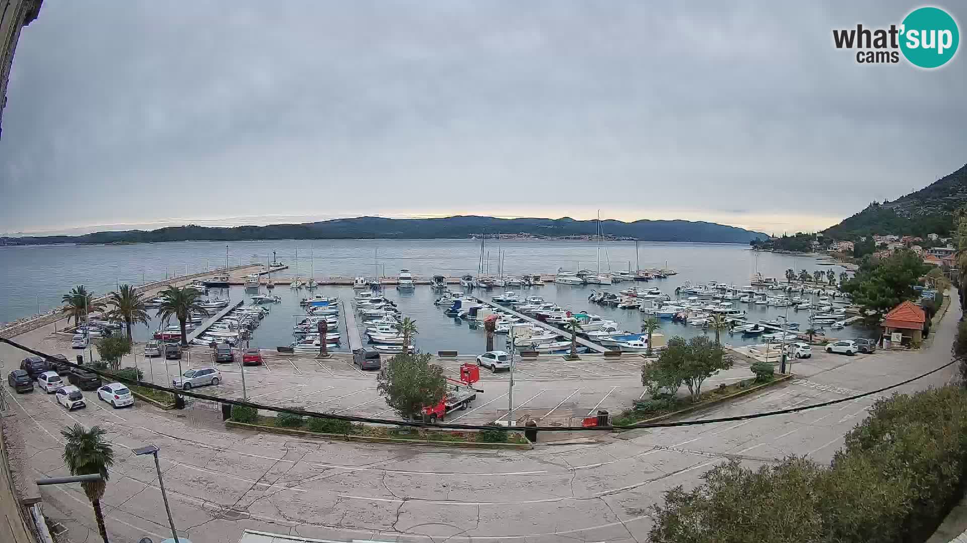 Webcam Orebić Riva – Ferry to Korčula Live