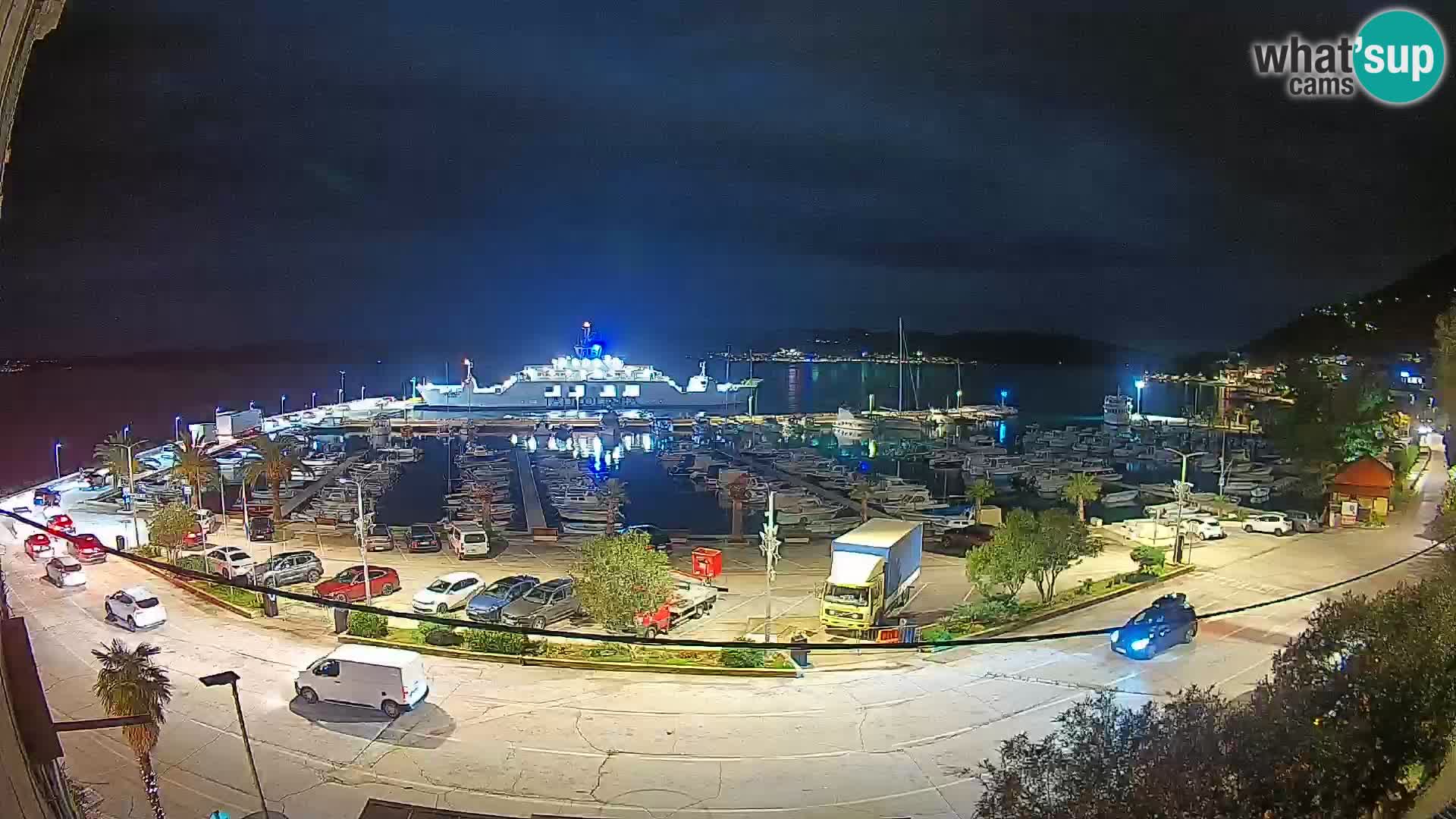 Webcam Orebić Uferpromenade – Fähre nach Korčula Live