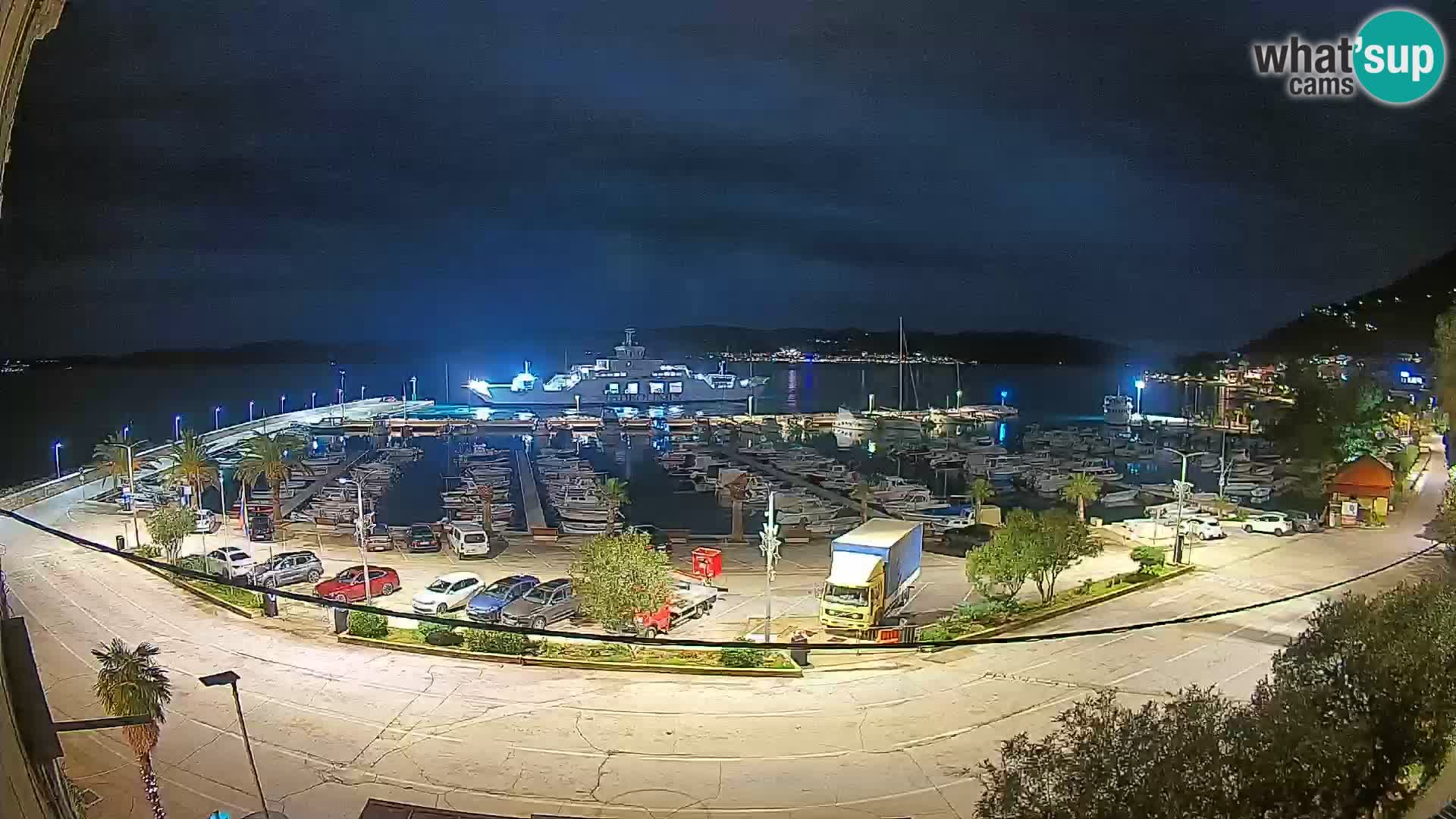 Webcam Orebić Uferpromenade – Fähre nach Korčula Live