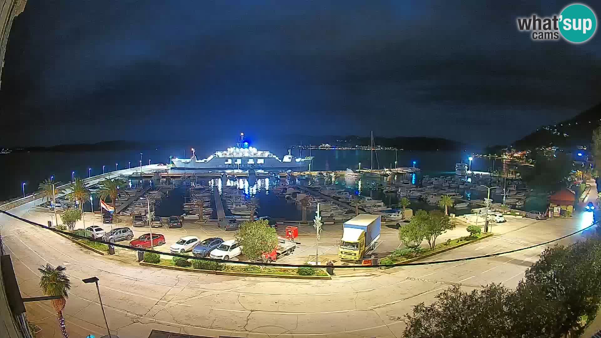 Webcam Orebić Riva – Ferry to Korčula Live