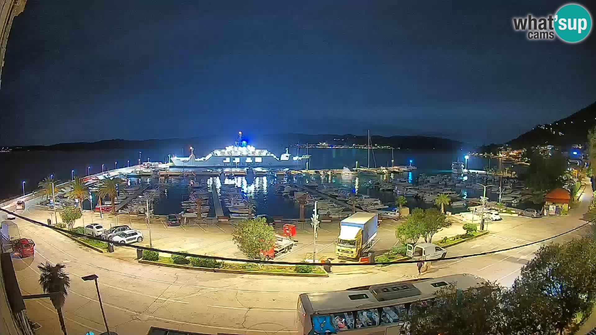 Webcam Orebić Riva – Ferry a Korčula en vivo