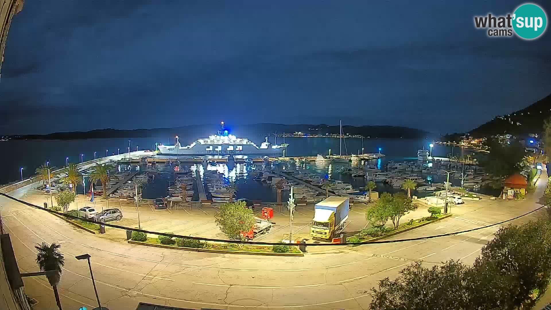 Webcam Orebić Riva – Ferry a Korčula en vivo