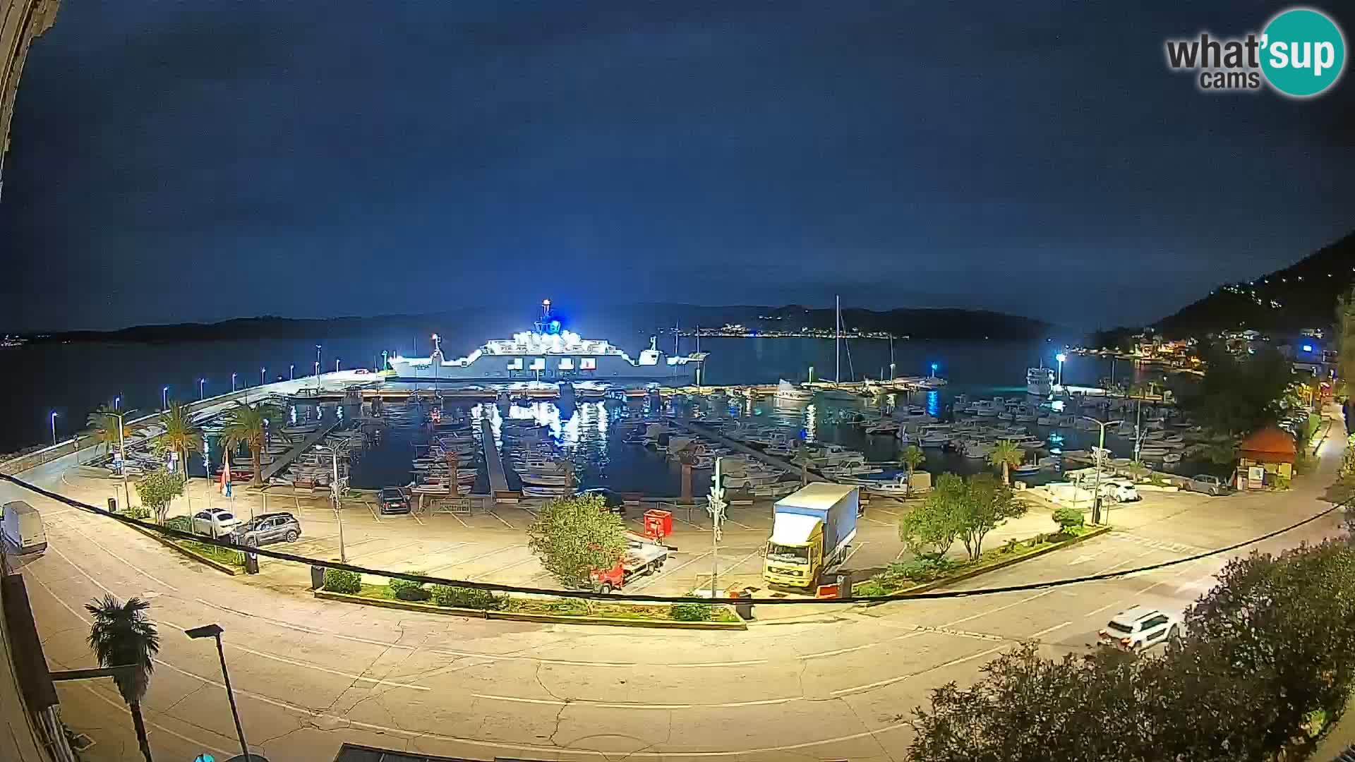 Webcam Orebić Uferpromenade – Fähre nach Korčula Live