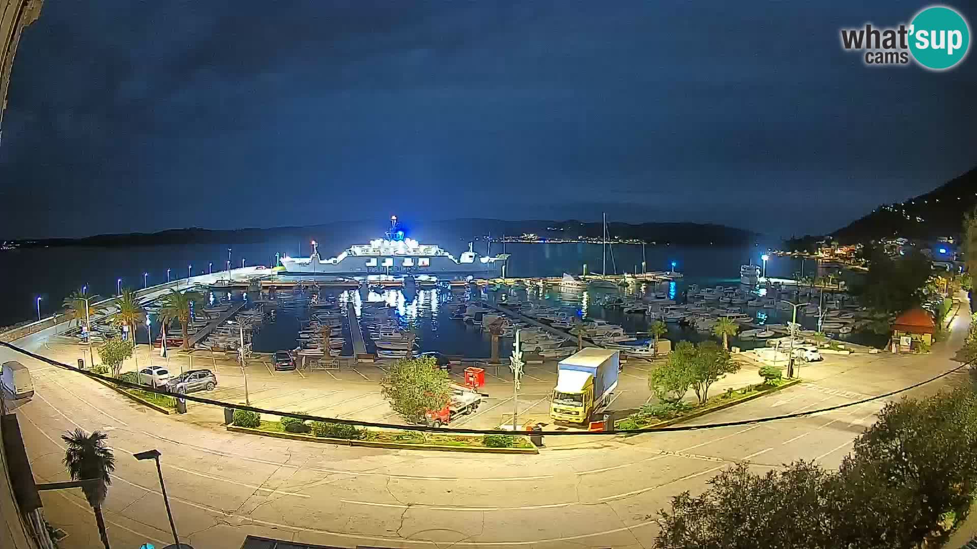 Webcam Orebić Riva – Ferry vers Korčula en direct