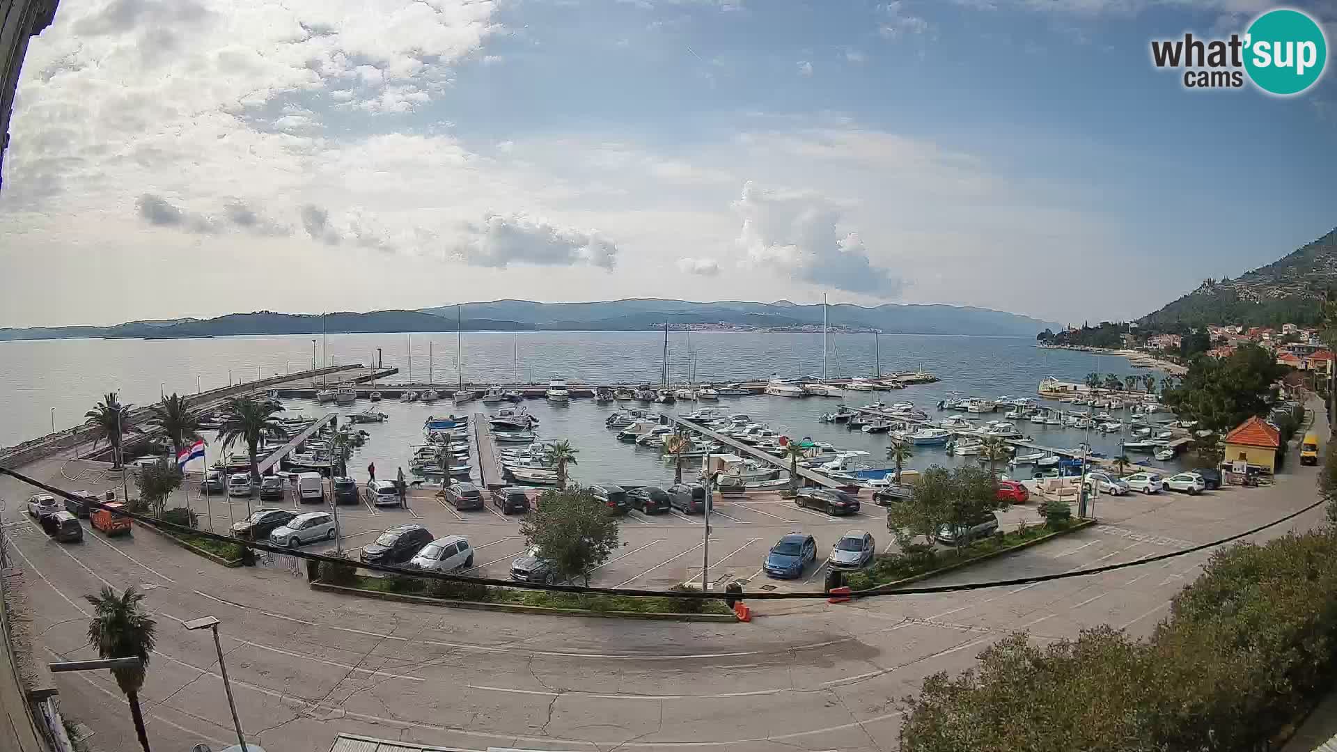 Webcam Orebić Riva – Ferry to Korčula Live