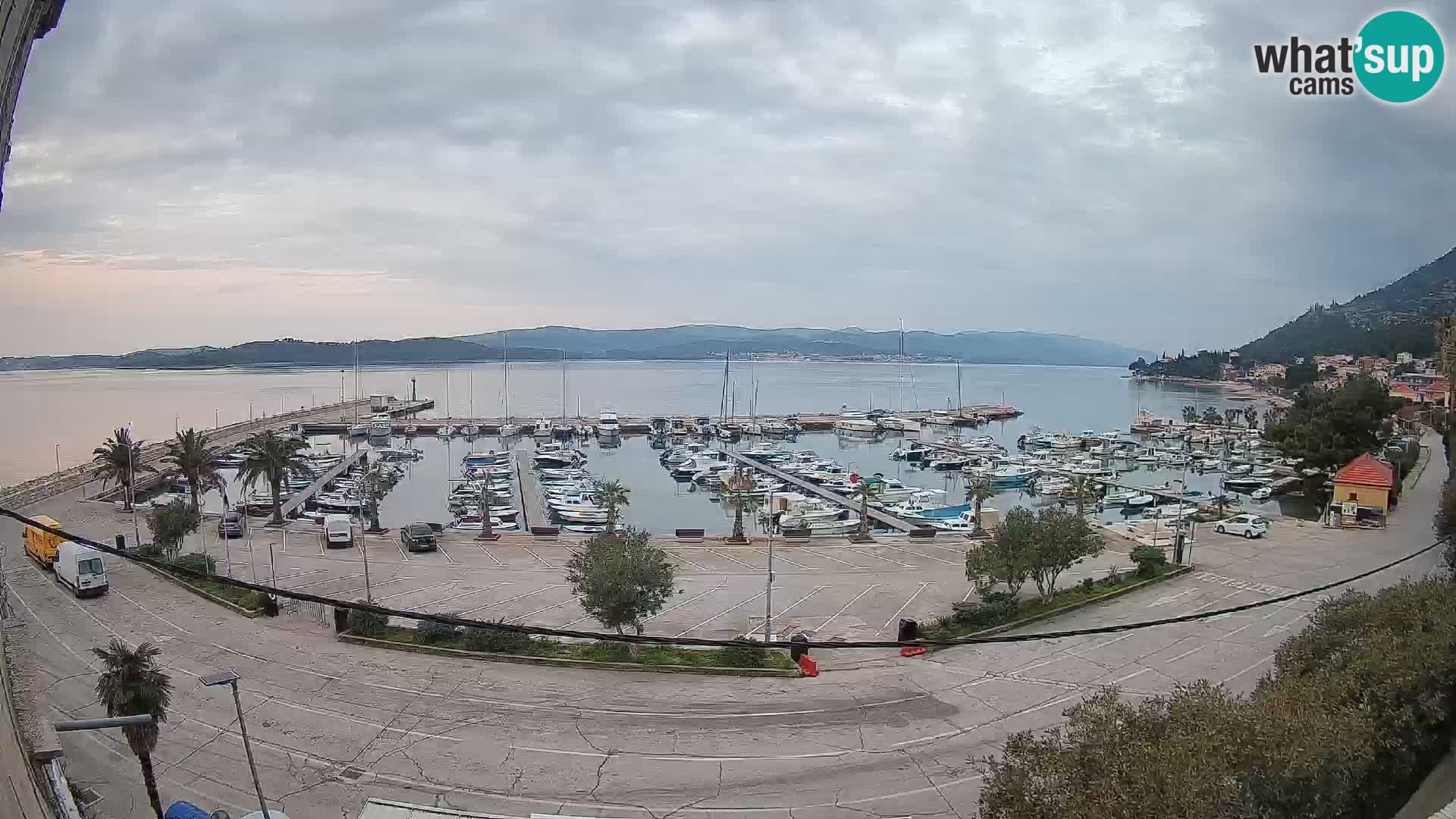 Webcam Orebić Uferpromenade – Fähre nach Korčula Live