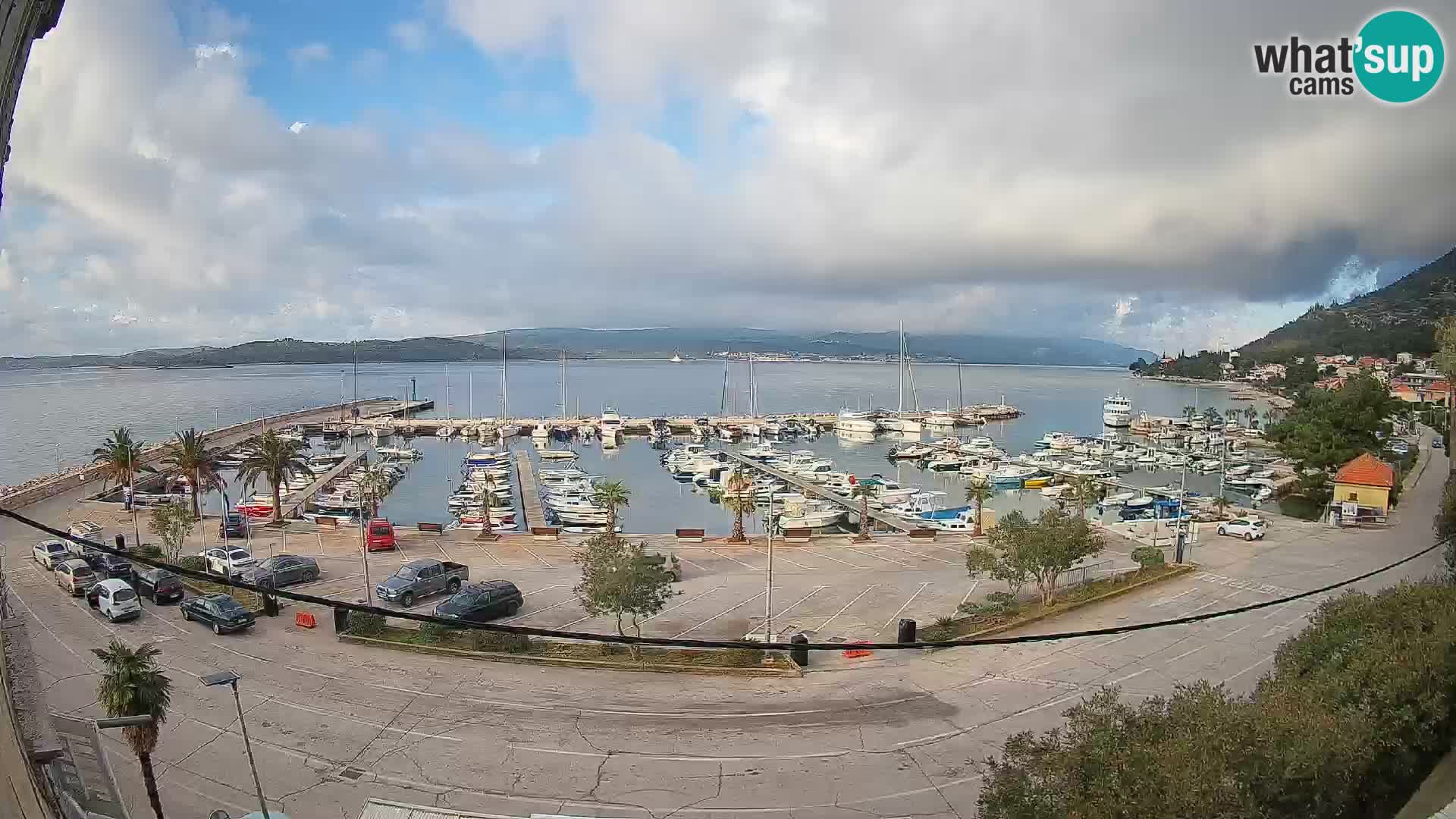 Webcam Orebić Riva – Ferry a Korčula en vivo
