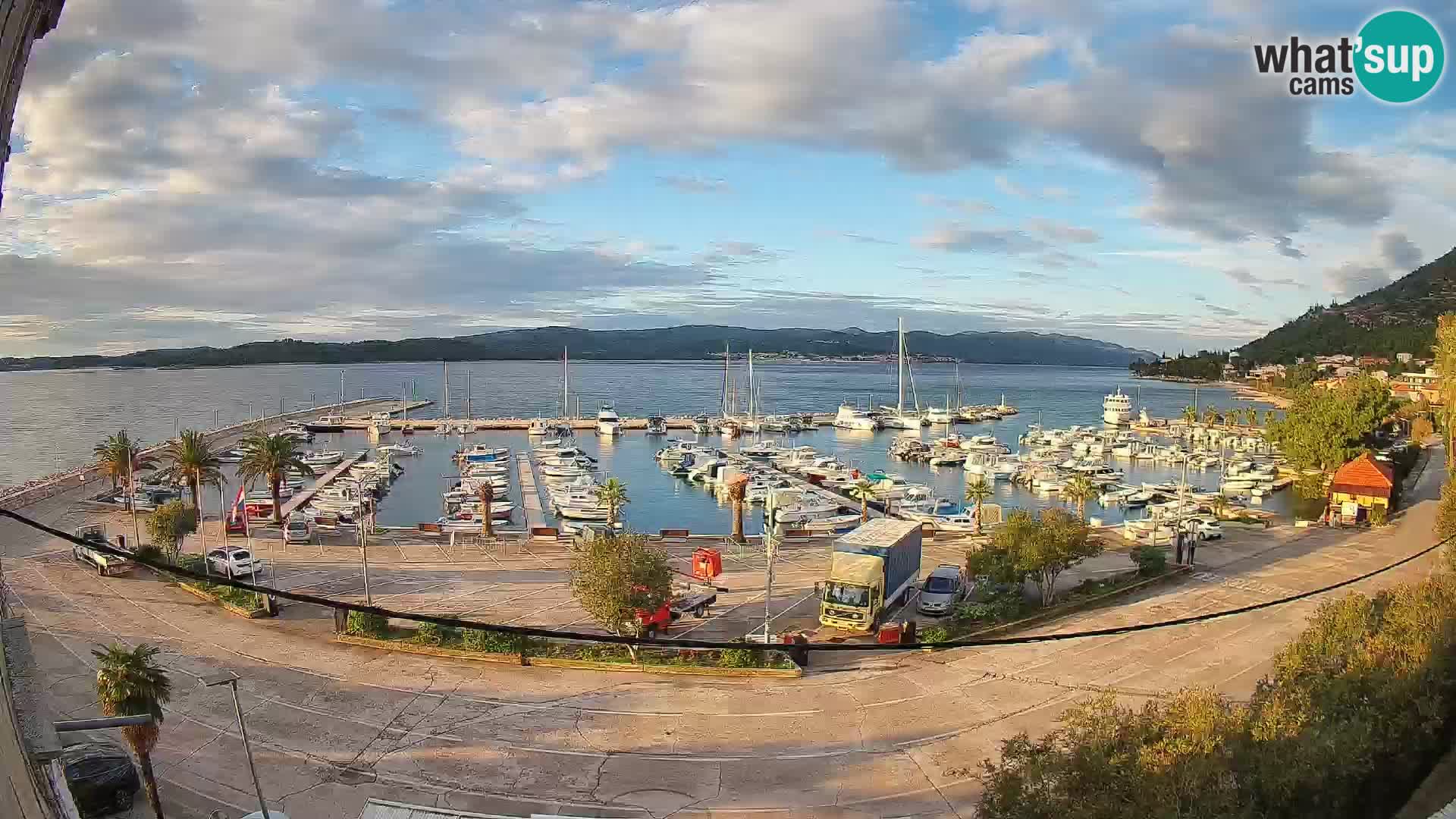 Webcam Orebić Riva – Ferry to Korčula Live