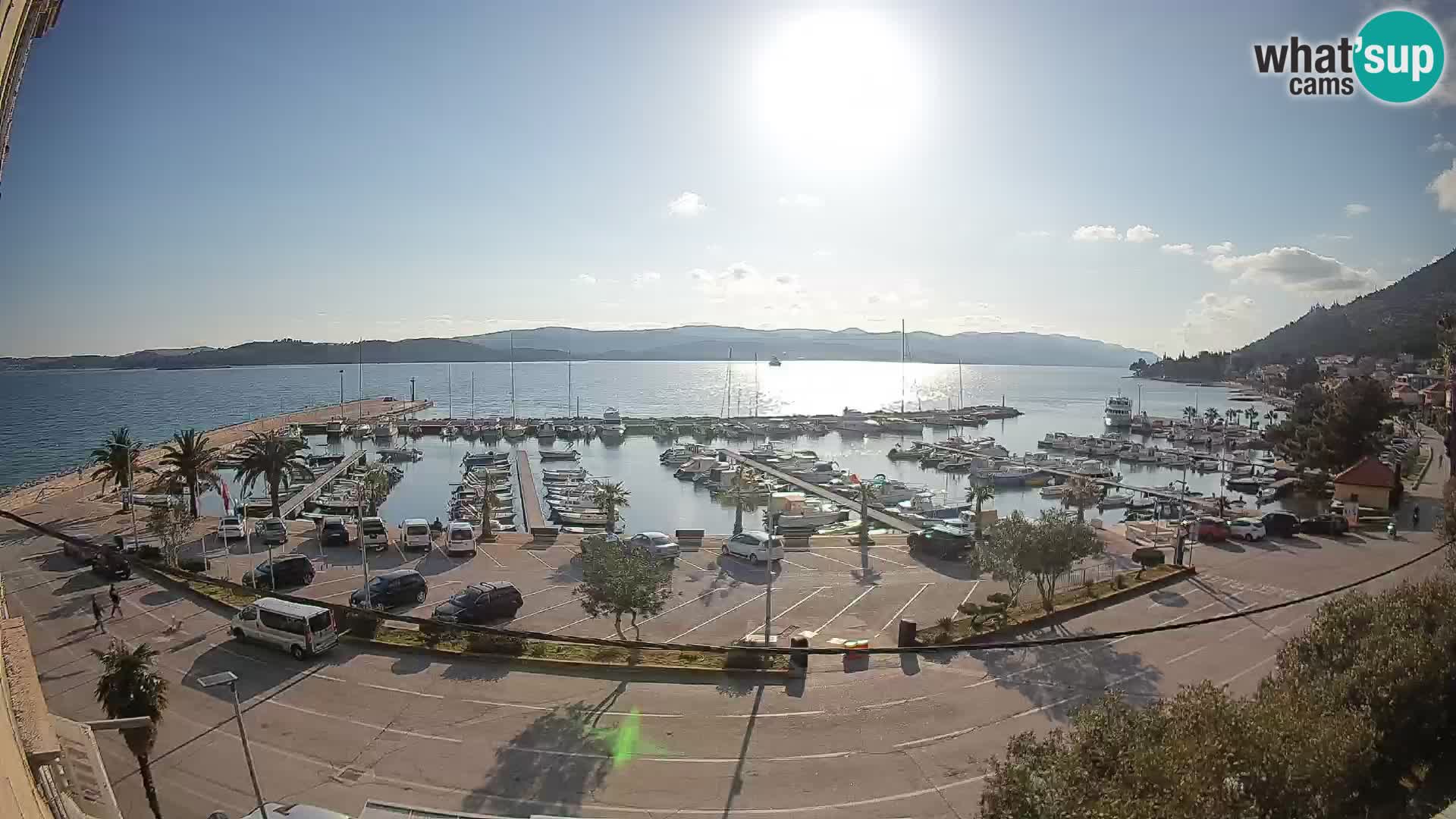 Web kamera Orebić Riva – Trajekt za Korčulu uživo