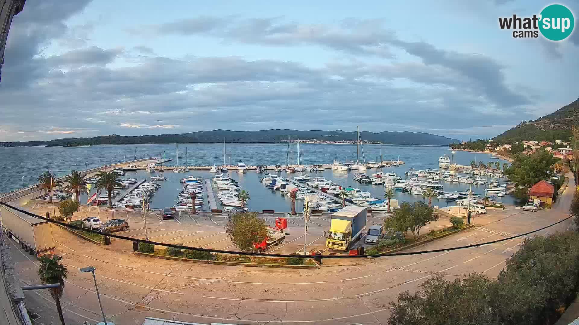 Webcam Orebić Riva – Ferry a Korčula en vivo