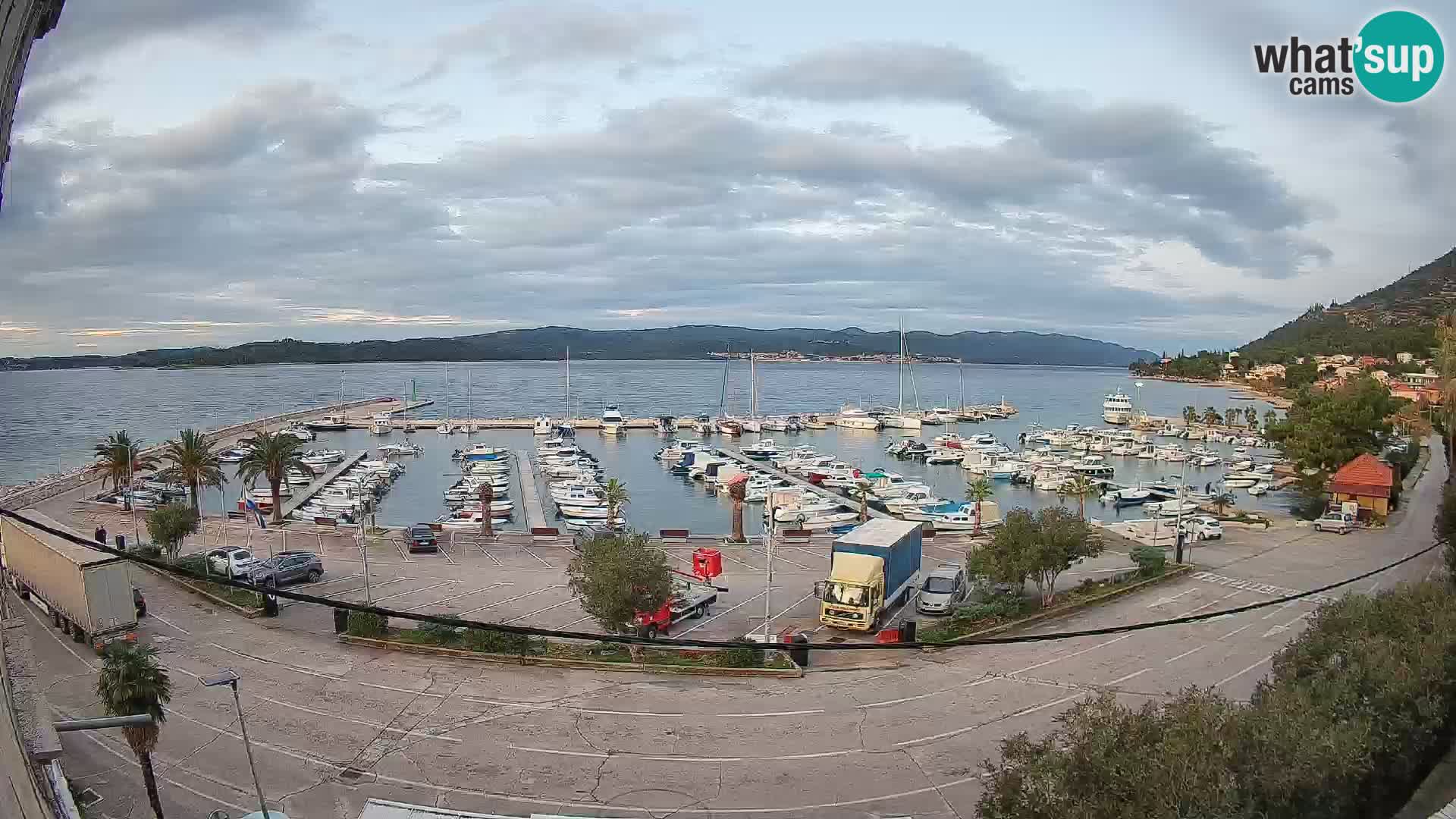 Webcam Orebić Riva – Ferry to Korčula Live