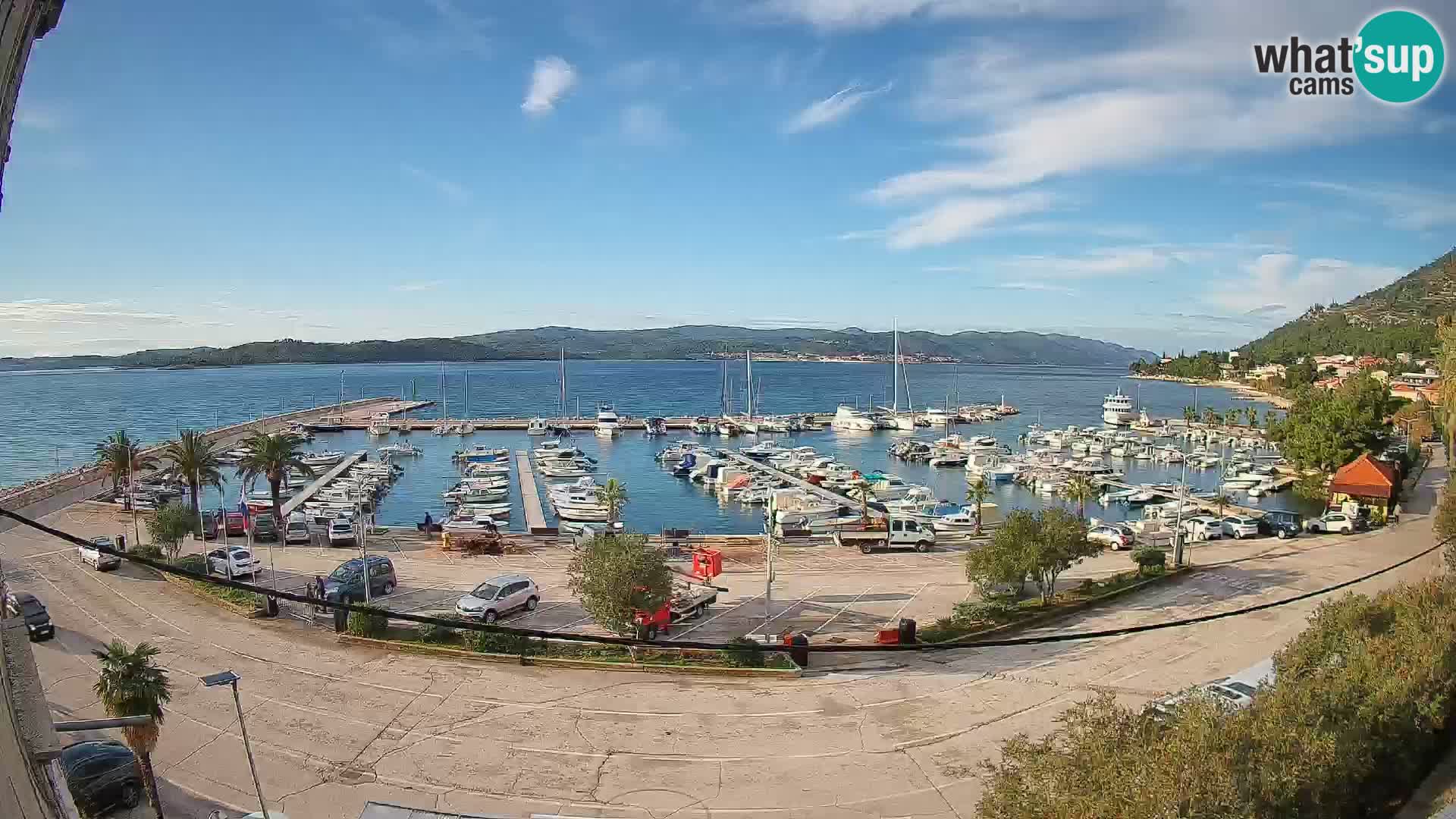 Webcam Orebić Riva – Ferry to Korčula Live