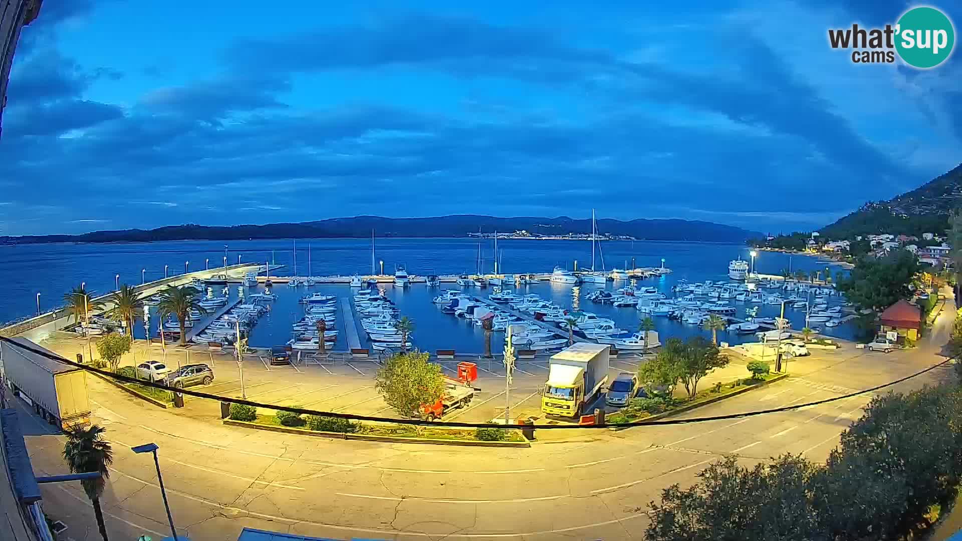 Webcam Orebić Riva – Ferry to Korčula Live