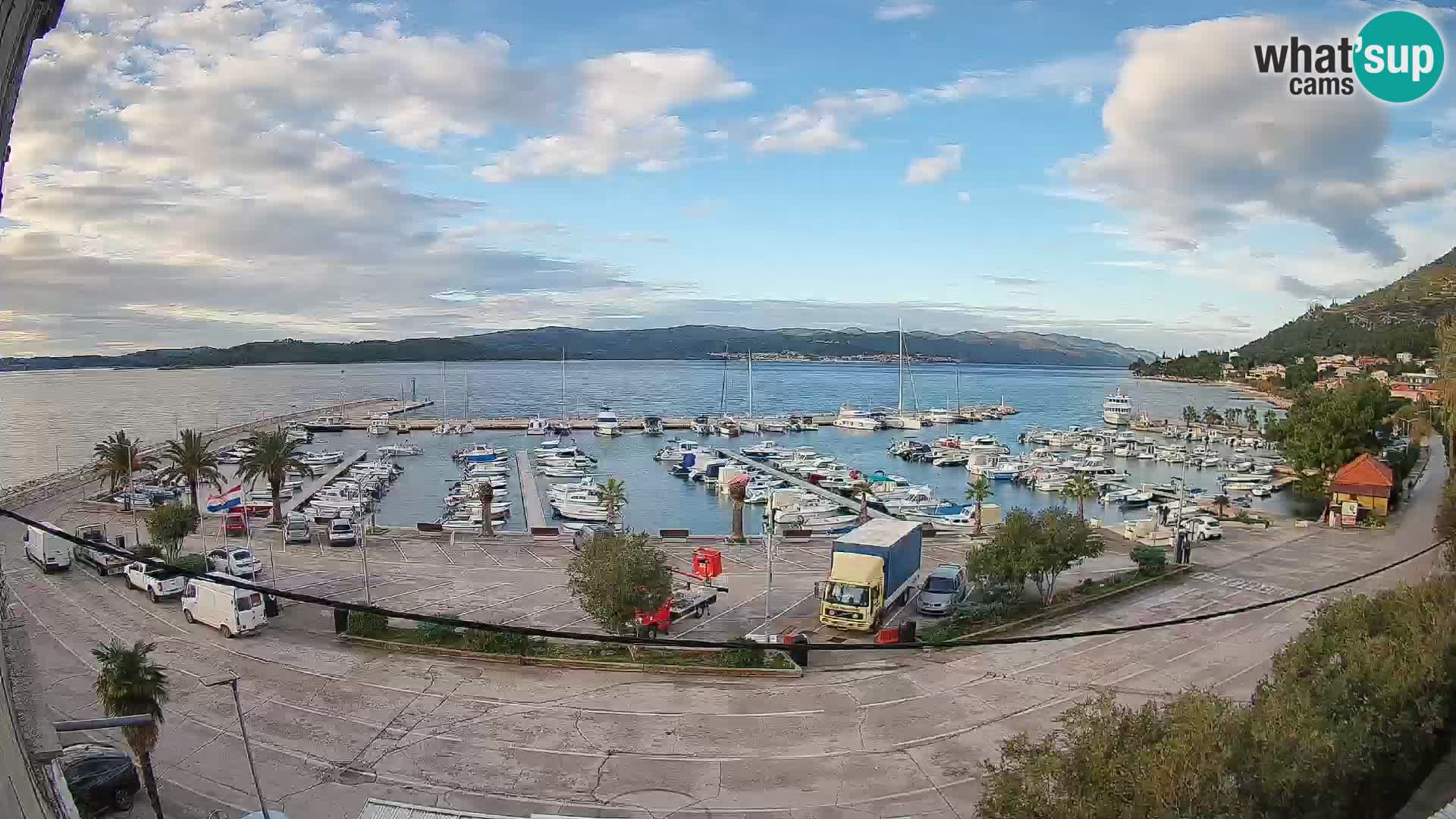 Webcam Orebić Riva – Ferry to Korčula Live