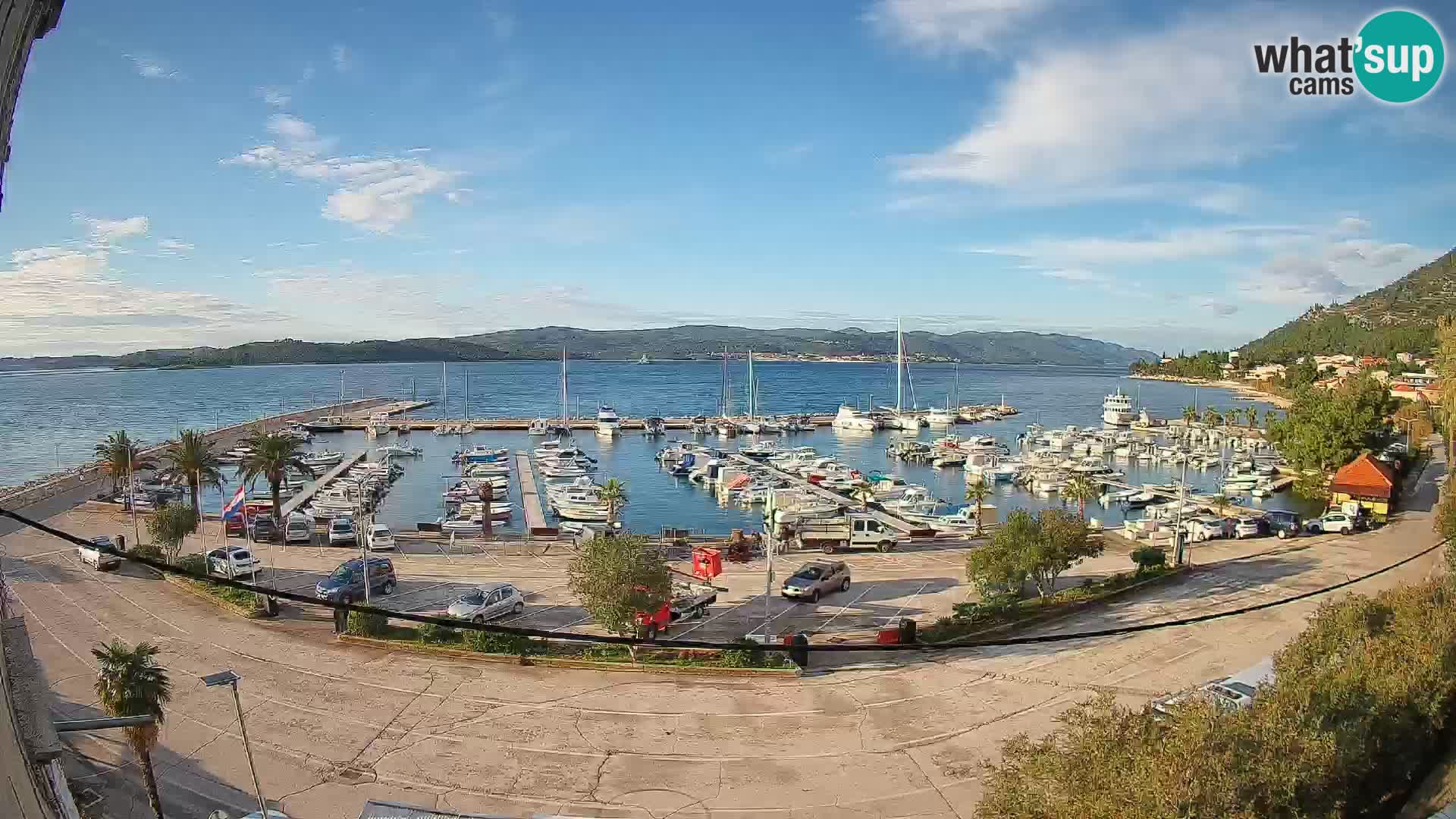 Webcam Orebić Riva – Ferry to Korčula Live