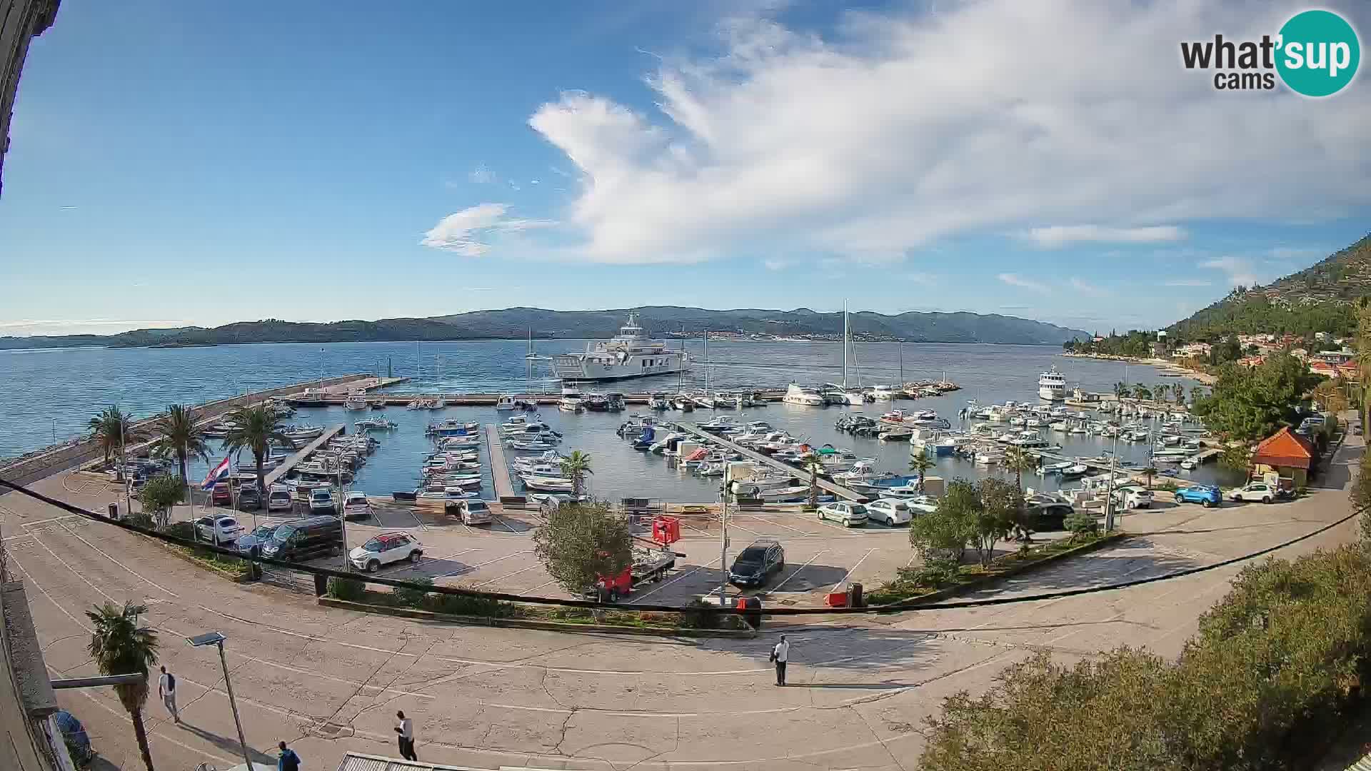 Webcam Orebić Riva – Ferry to Korčula Live