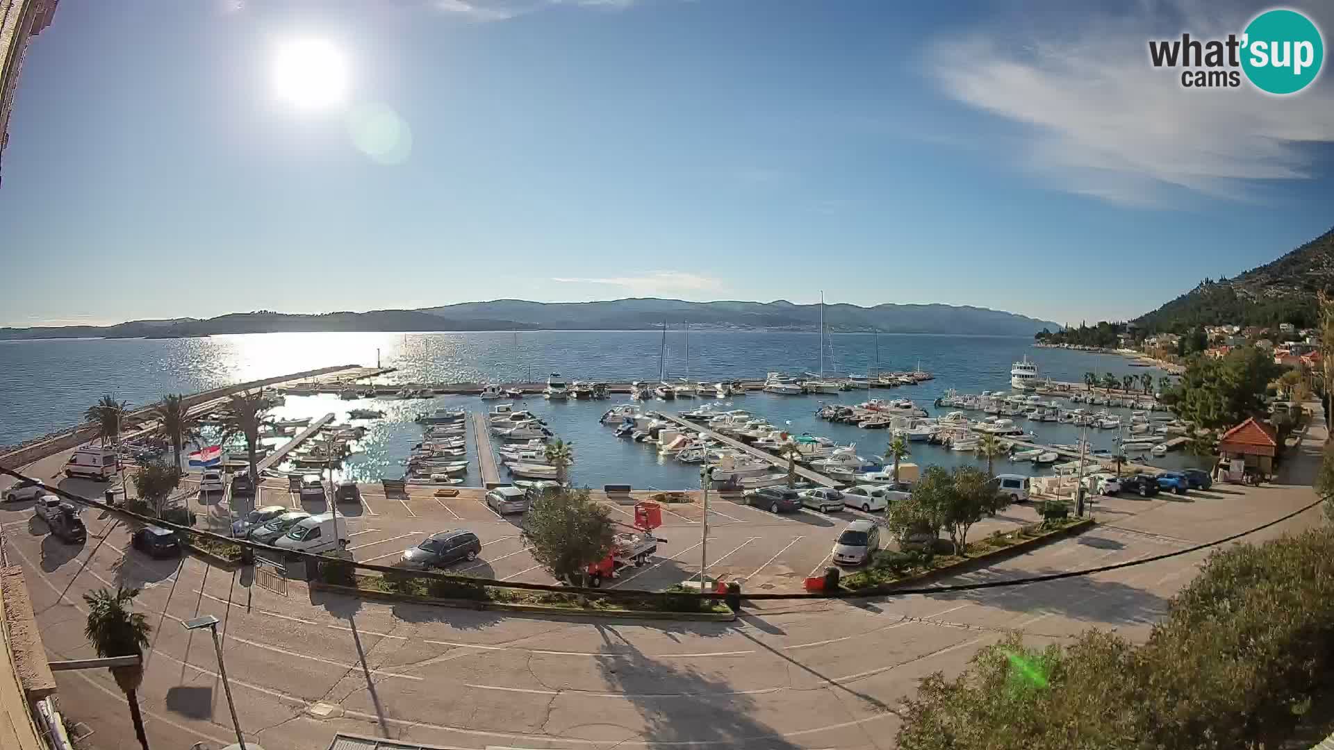 Webcam Orebić Riva – Ferry vers Korčula en direct