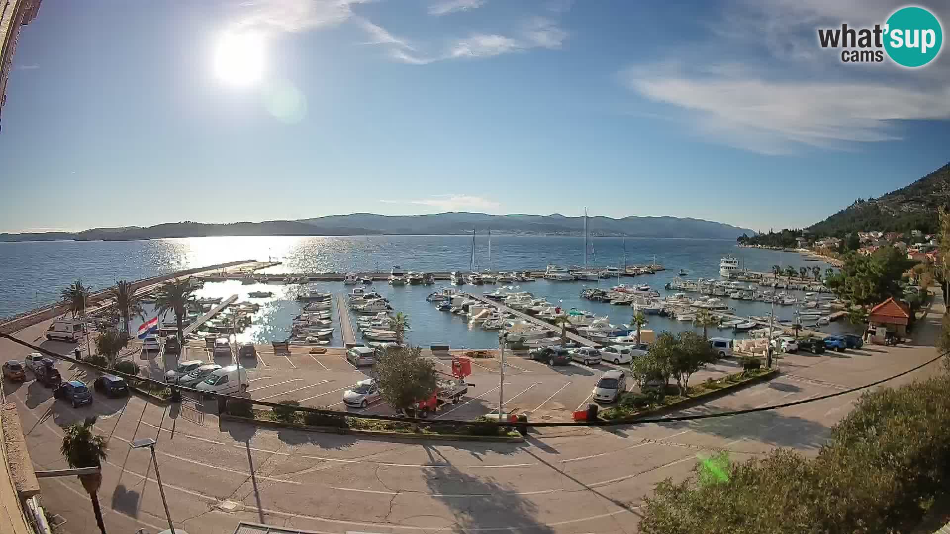 Webcam Orebić Riva – Ferry to Korčula Live