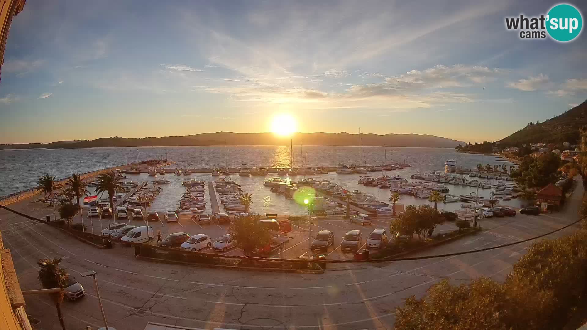 Webcam Orebić Riva – Ferry vers Korčula en direct