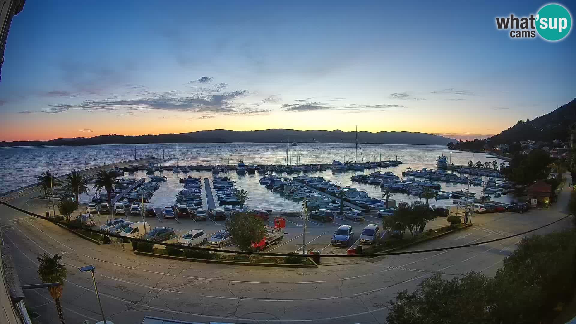 Webcam Orebić Riva – Ferry to Korčula Live