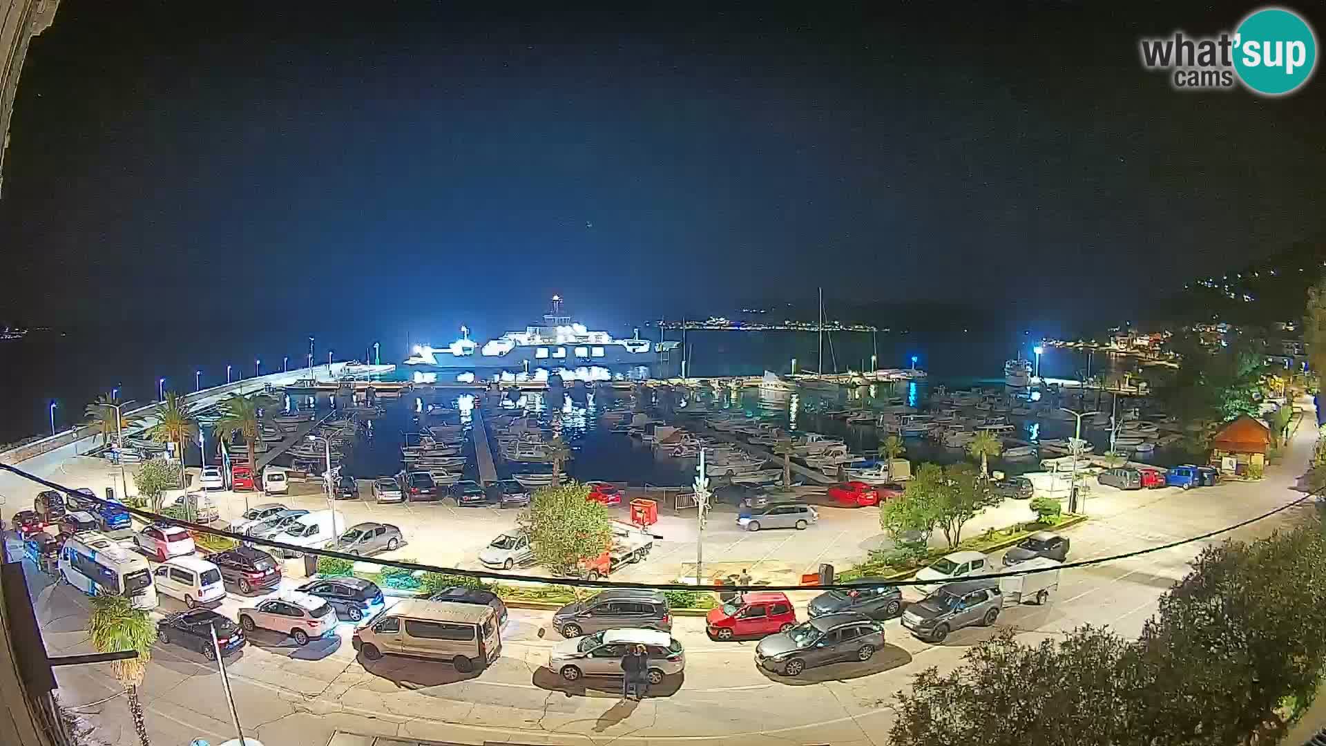 Webcam Orebić Uferpromenade – Fähre nach Korčula Live