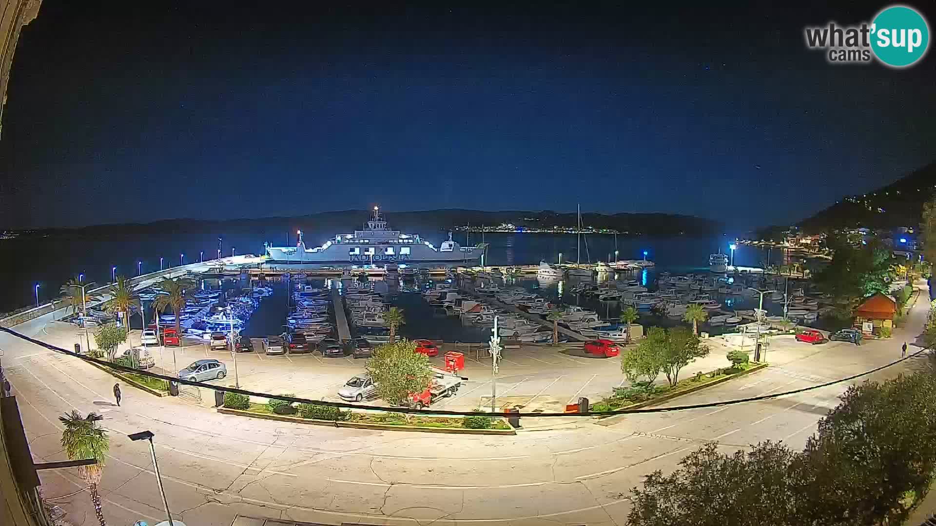 Webcam Orebić Riva – Ferry vers Korčula en direct