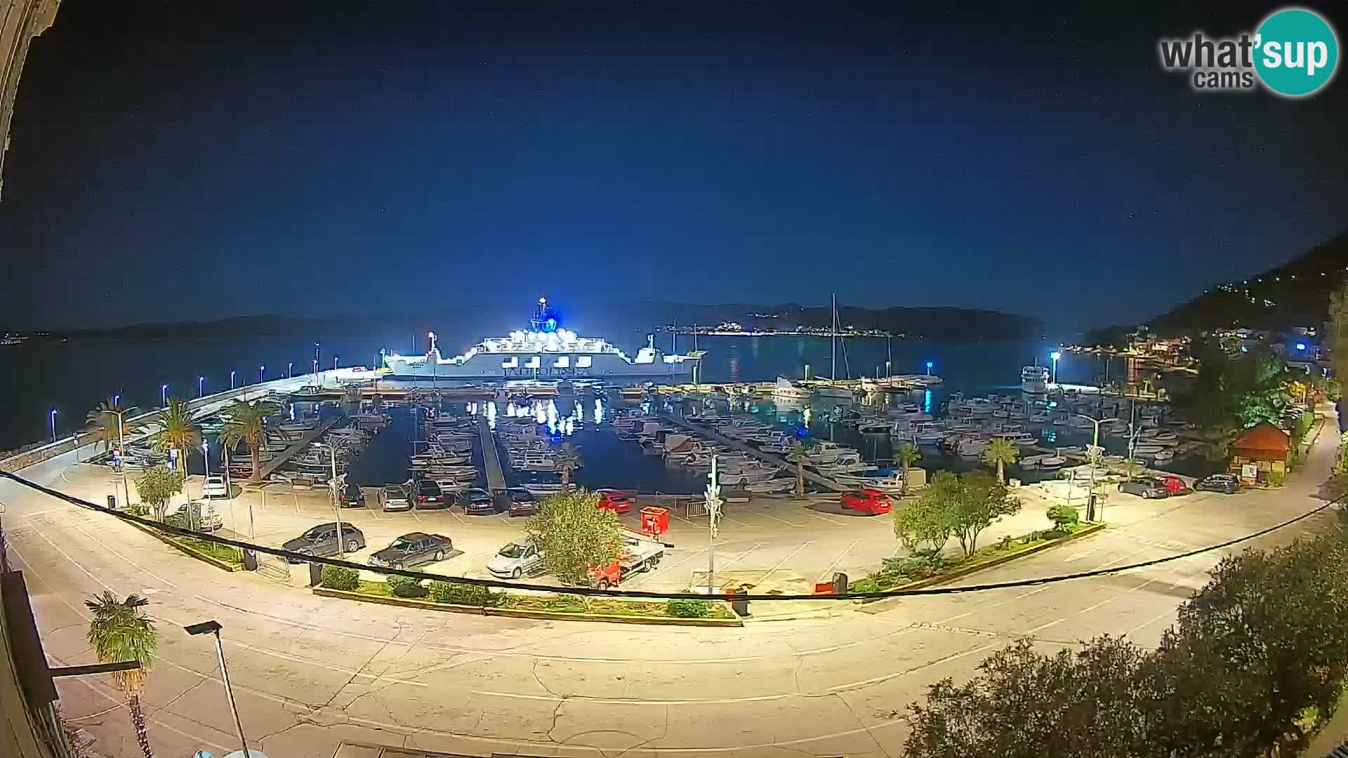 Webcam Orebić Riva – Ferry a Korčula en vivo