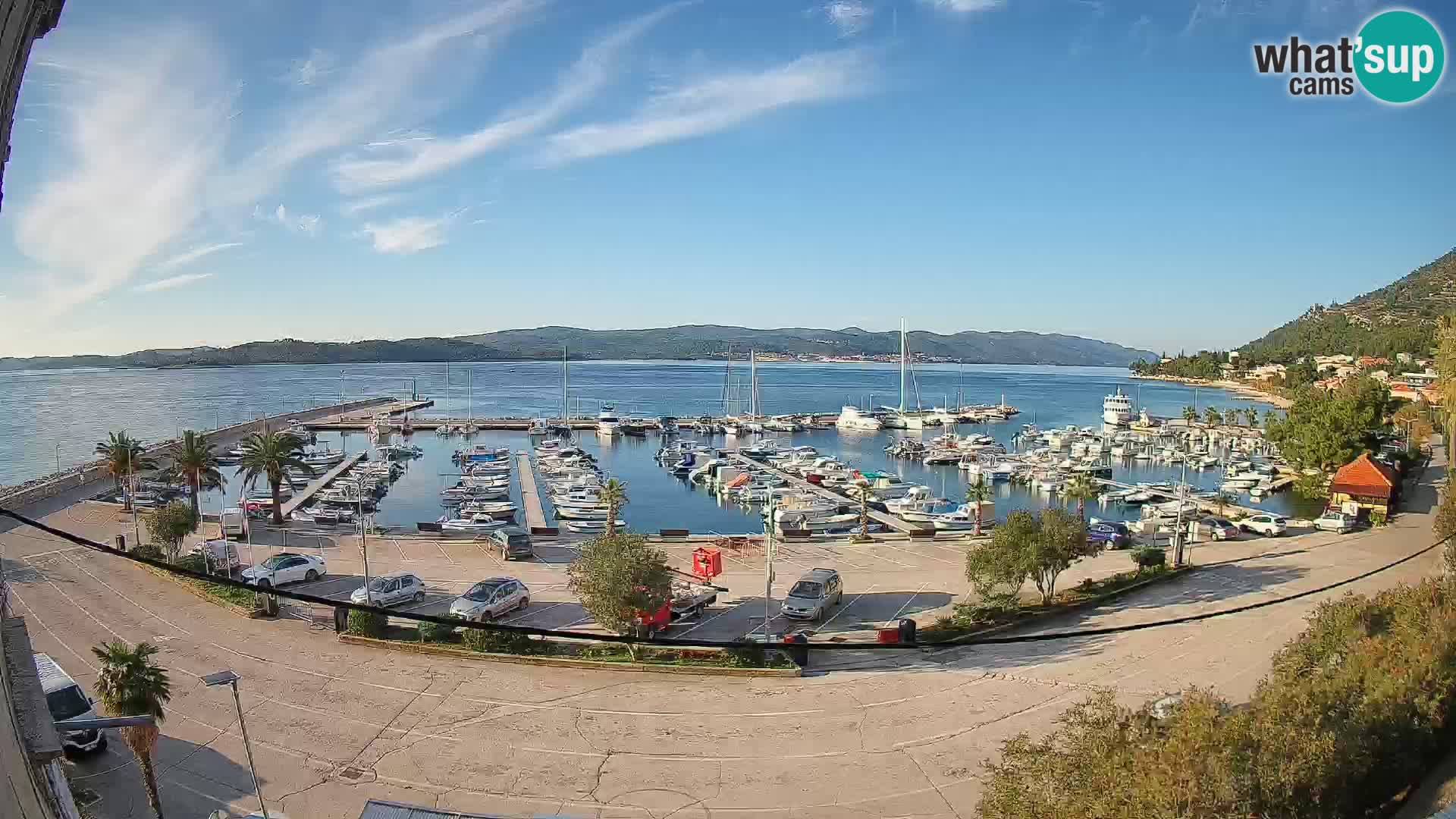 Webcam Orebić Riva – Ferry to Korčula Live