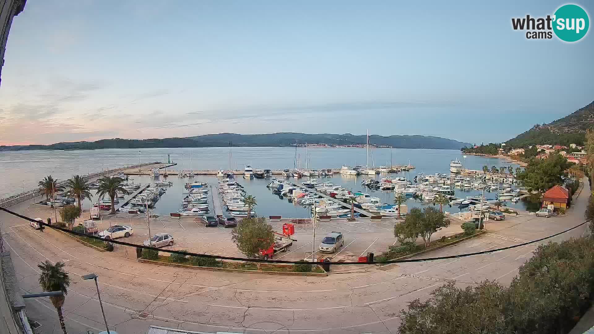 Webcam Orebić Uferpromenade – Fähre nach Korčula Live