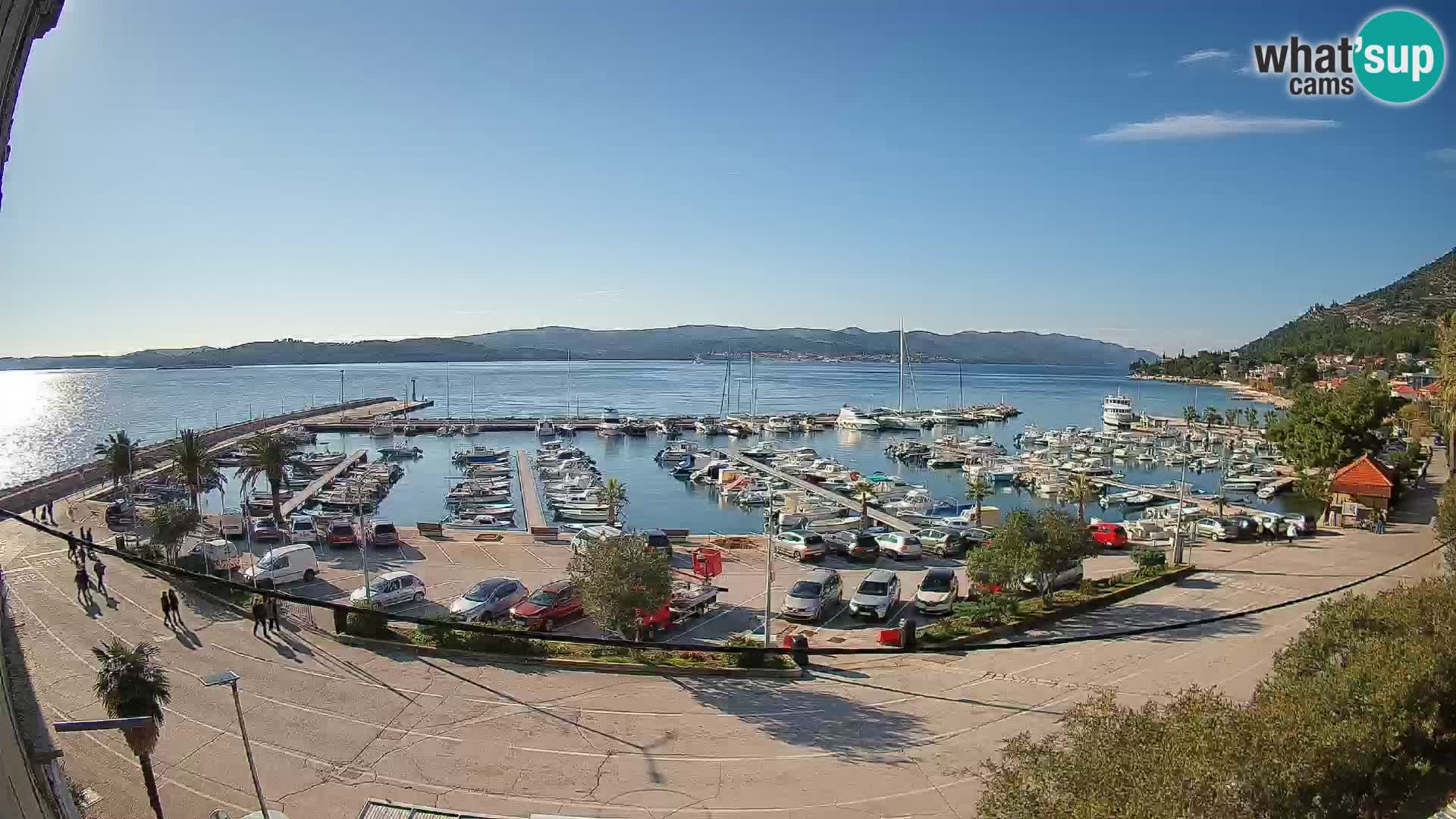 Webcam Orebić Riva – Ferry to Korčula Live