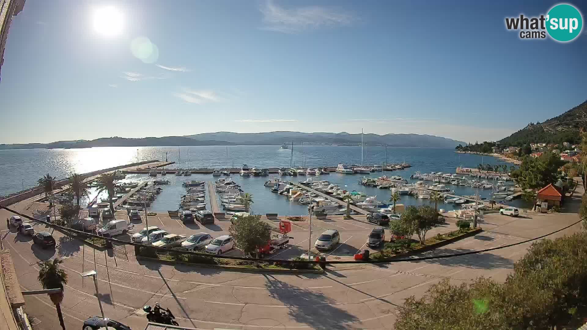 Webcam Orebić Riva – Ferry to Korčula Live