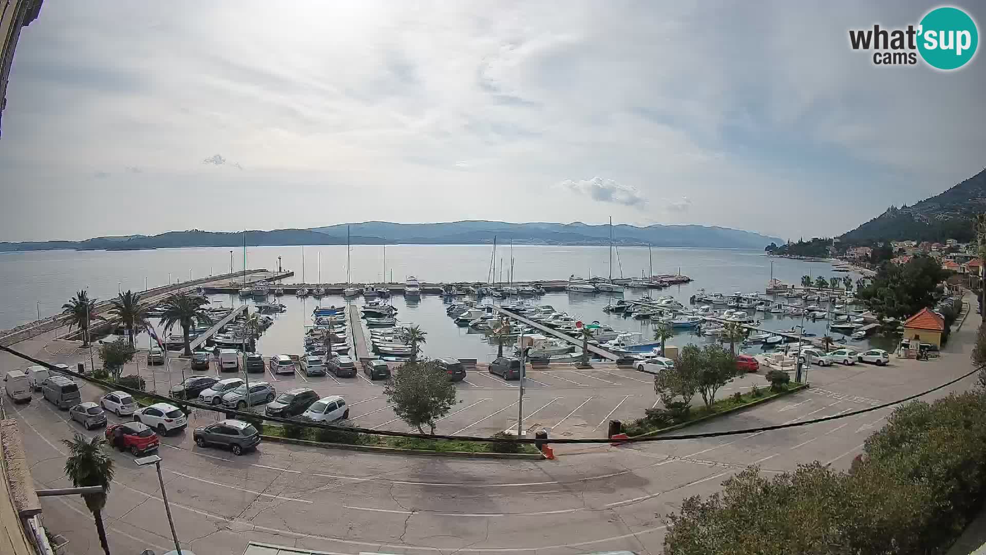 Webcam Orebić Riva – Ferry to Korčula Live