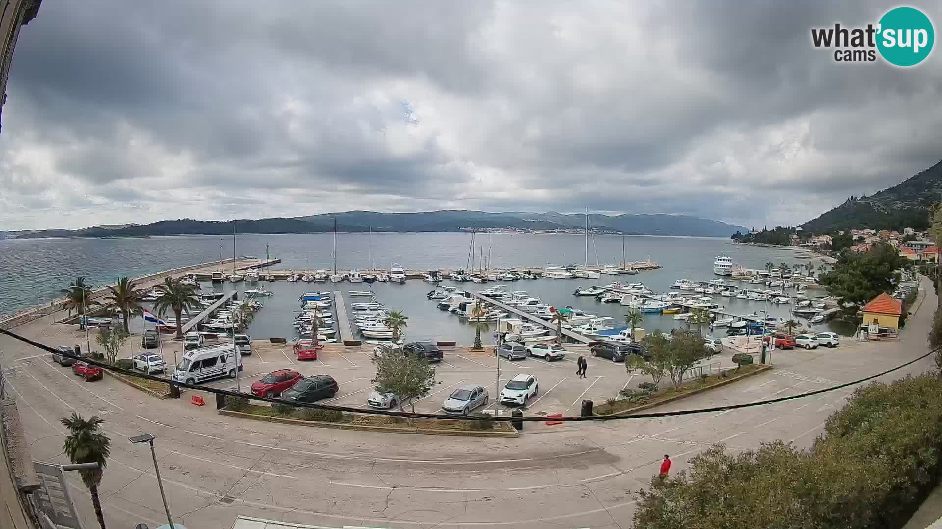 Webcam Orebić Riva – Ferry to Korčula Live