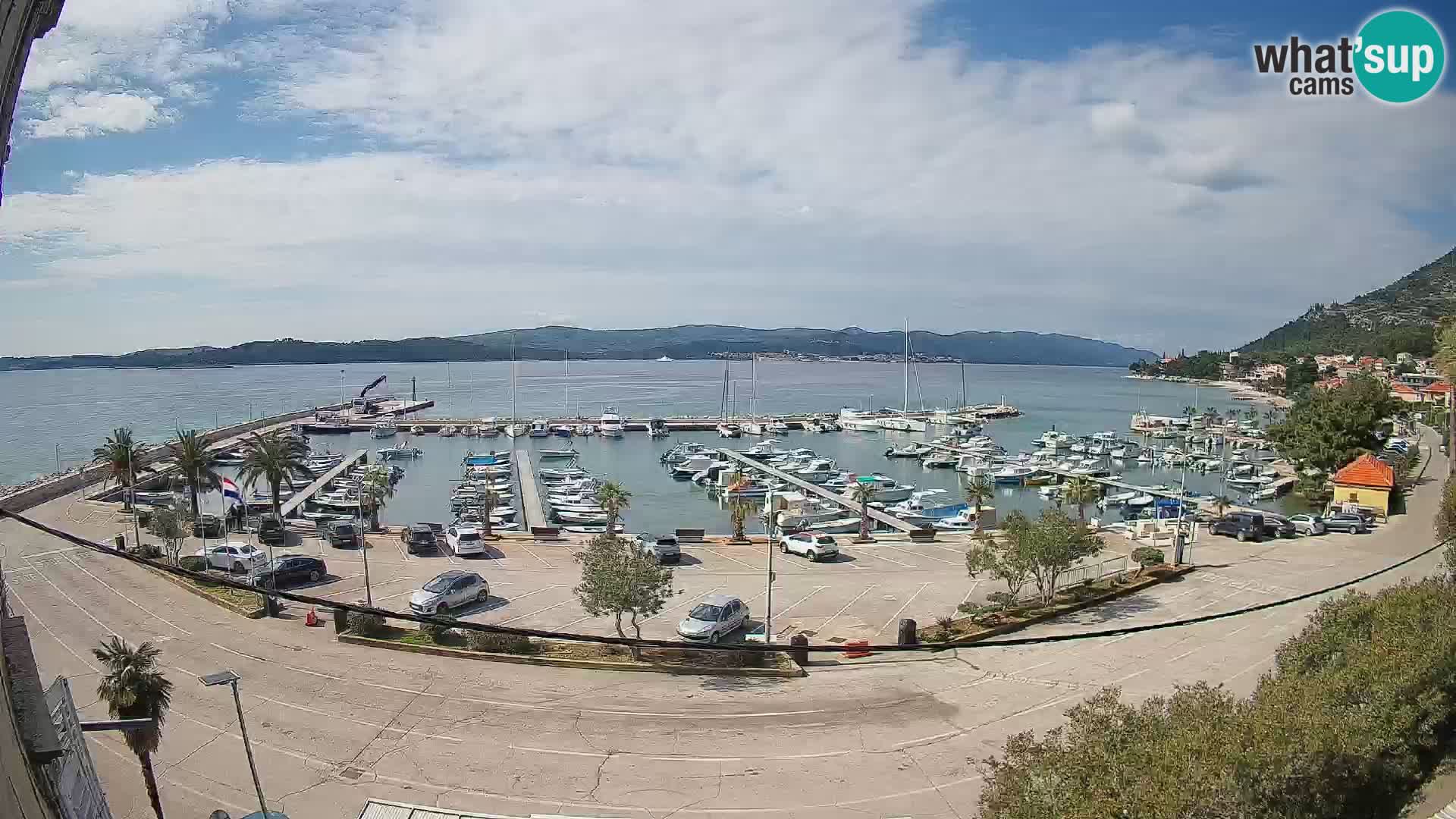 Webcam Orebić Riva – Ferry a Korčula en vivo
