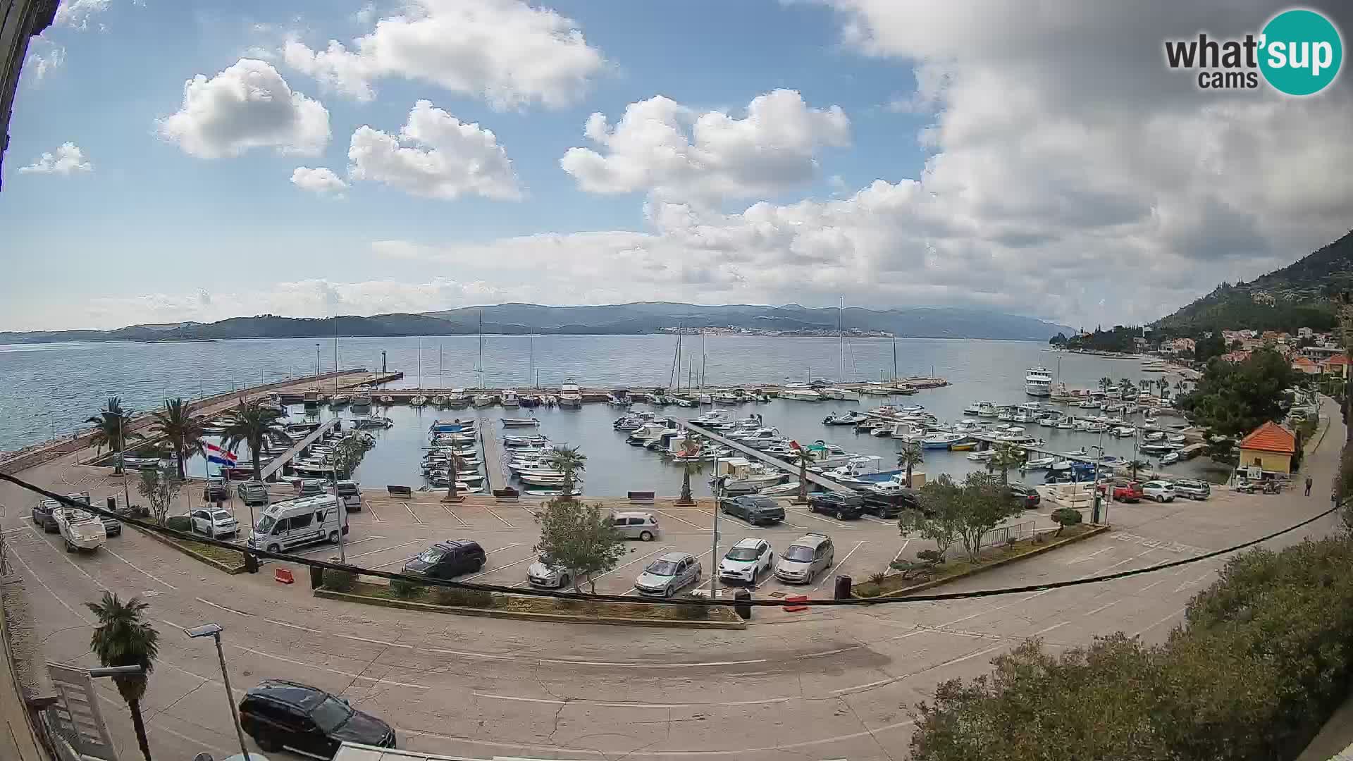 Webcam Orebić Riva – Ferry to Korčula Live