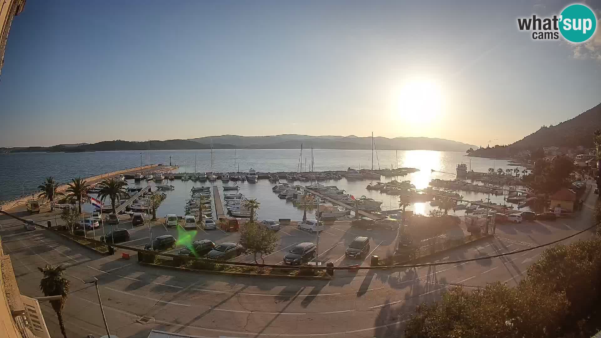 Webcam Orebić Riva – Ferry vers Korčula en direct